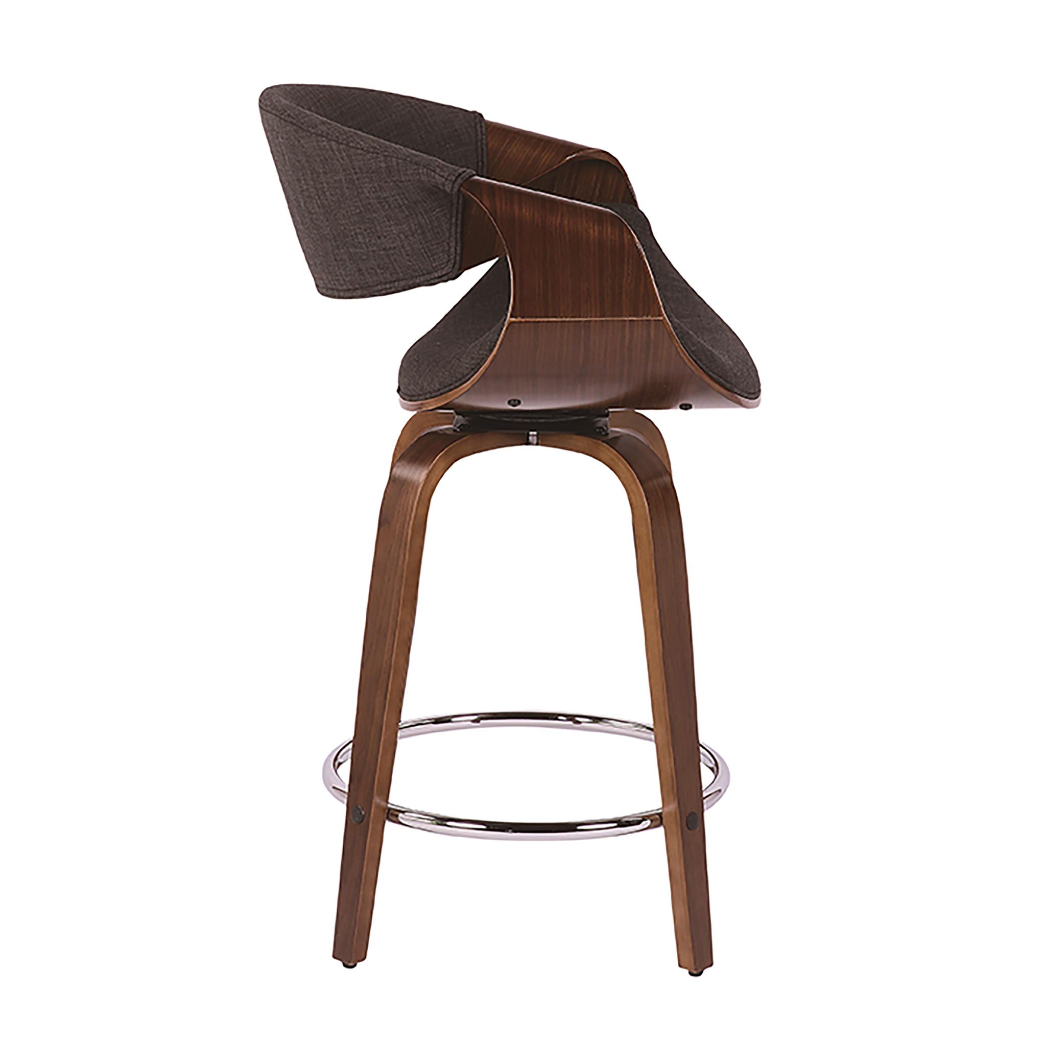 Curvini - Mid Century Modern Counter Stool (Set of 2) - Best Buy Furniture