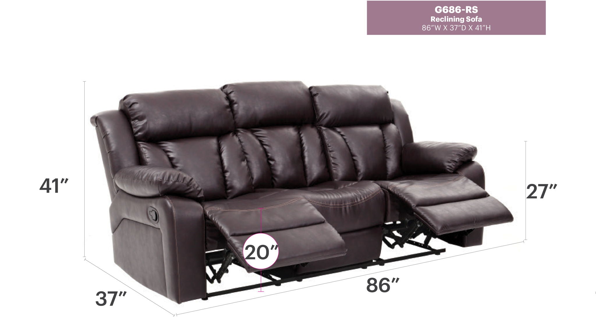 Reclining Sofa For Leisure Elegant - Best Buy Furniture