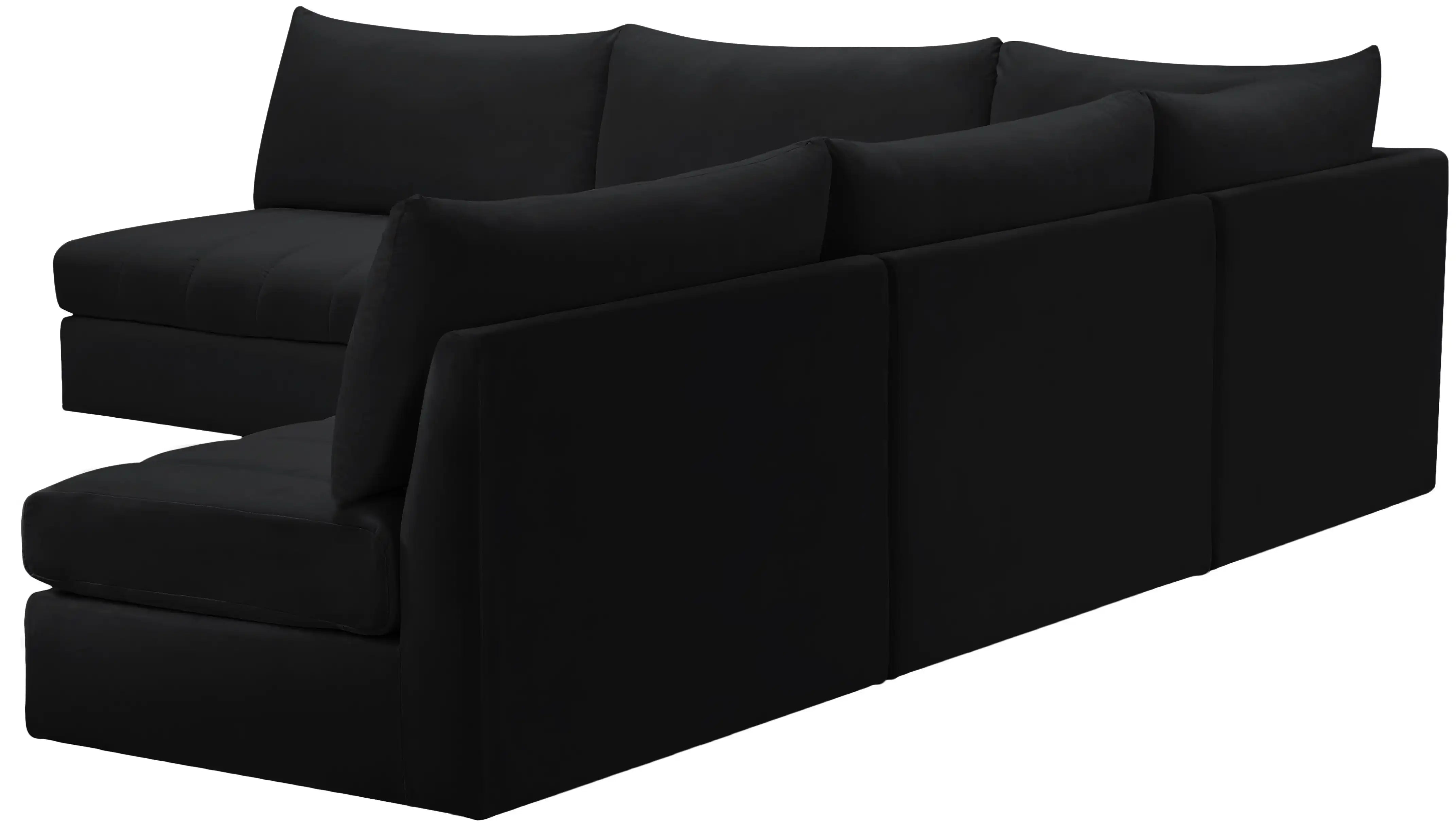 Jacob - Modular Corner Armless Sectional 5 Piece - Best Buy Furniture