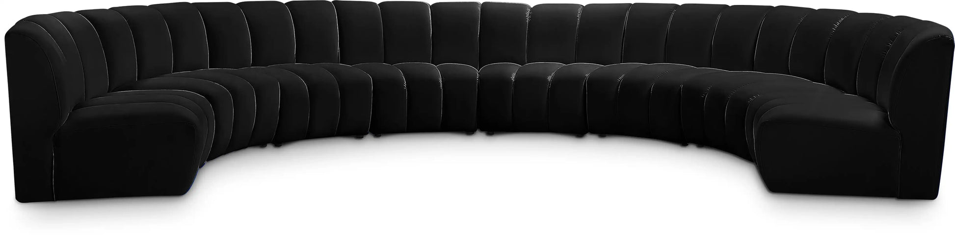 Infinity - 8 Piece Velvet Modular Sectional - Best Buy Furniture
