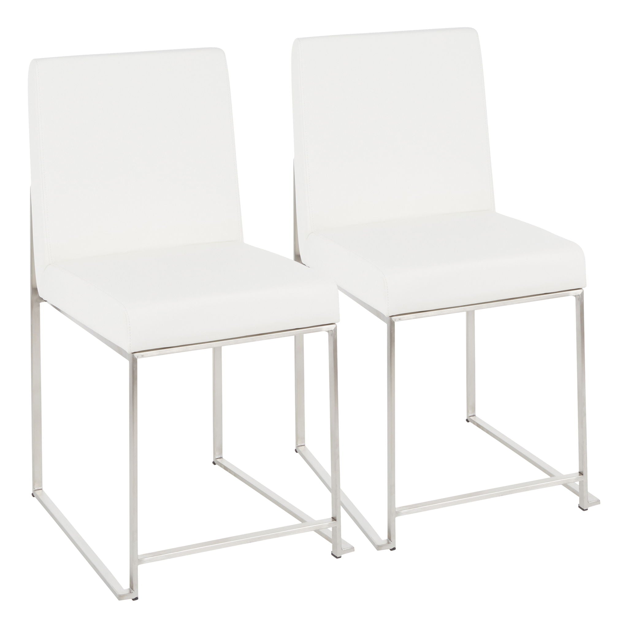 Fuji - Contemporary Modern Elegance High Back Dining Chair (Set of 2) - Best Buy Furniture