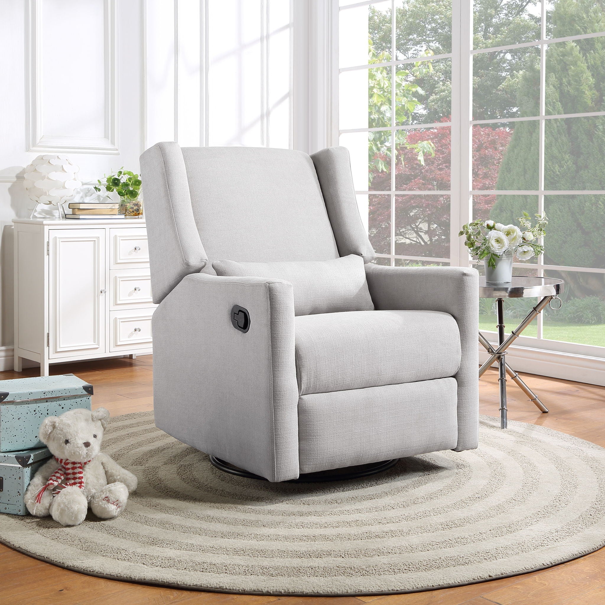 Pronto - Swivel Glider Recliner With Pillow - Best Buy Furniture