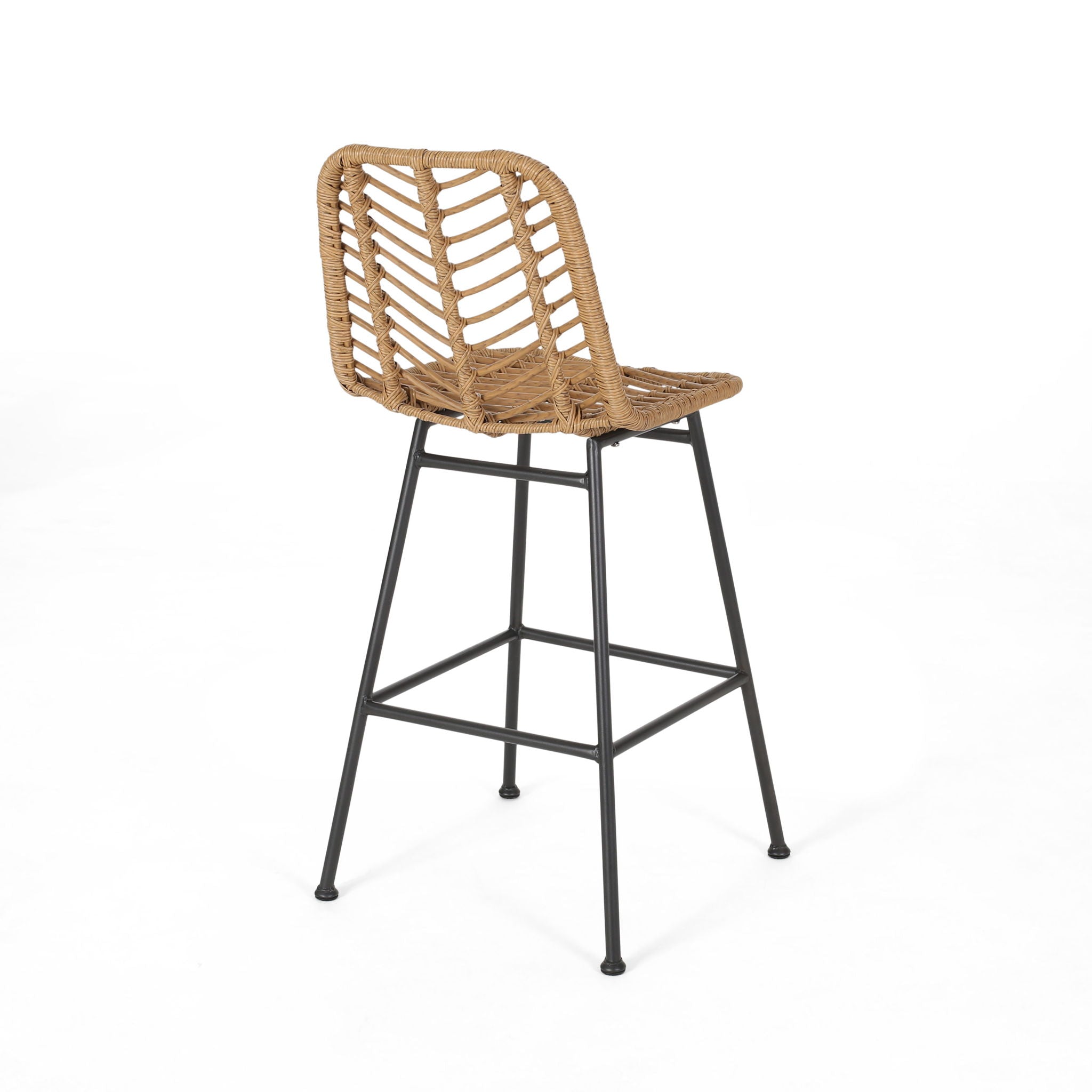 Sawtelle - Outdoor Wicker Barstools (Set of 2) - Best Buy Furniture