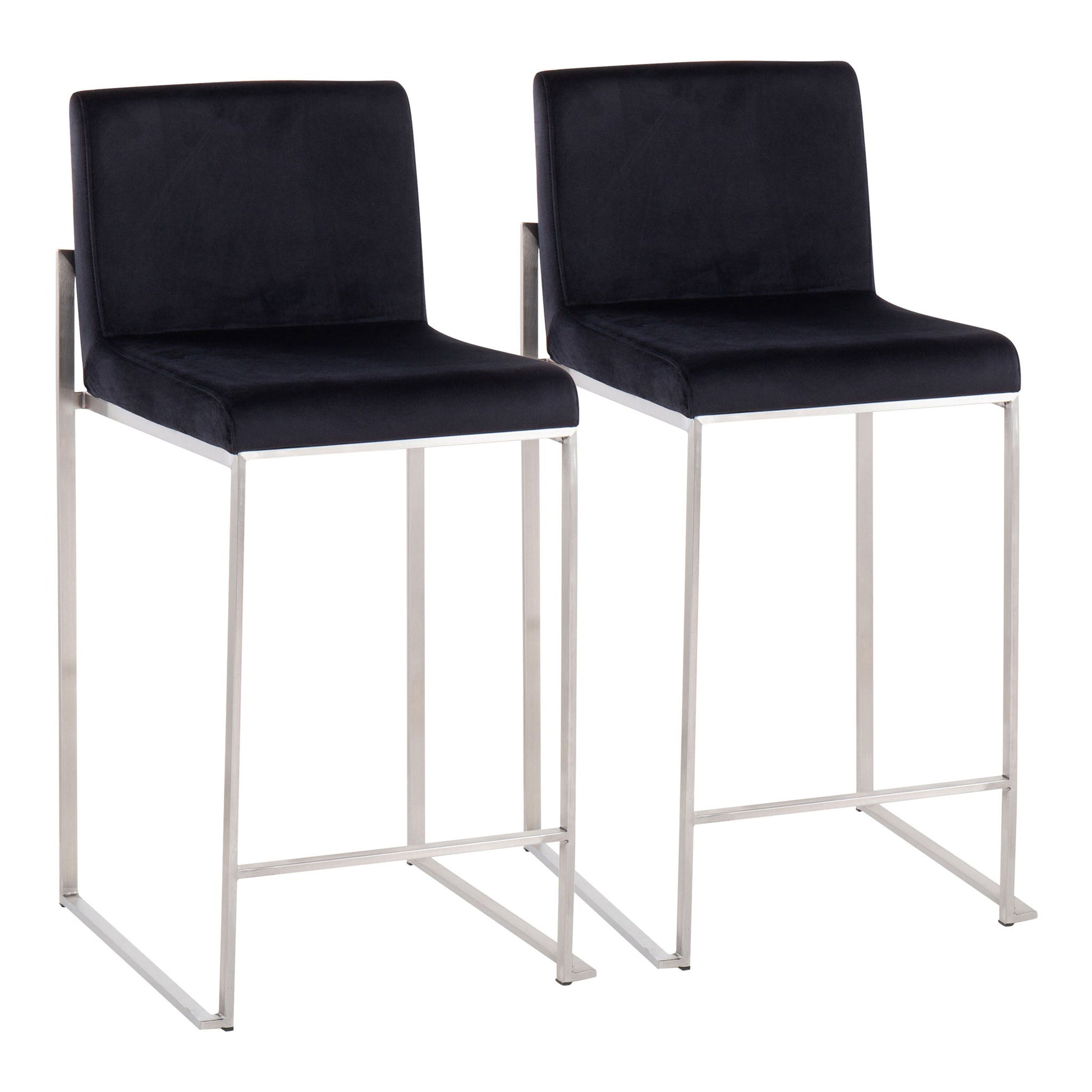 Fuji - Contemporary High Back Counter Stool, Functional Design - Best Buy Furniture