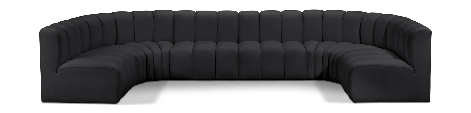 Arc - Faux Leather Modular U-Shaped Sectional - Best Buy Furniture