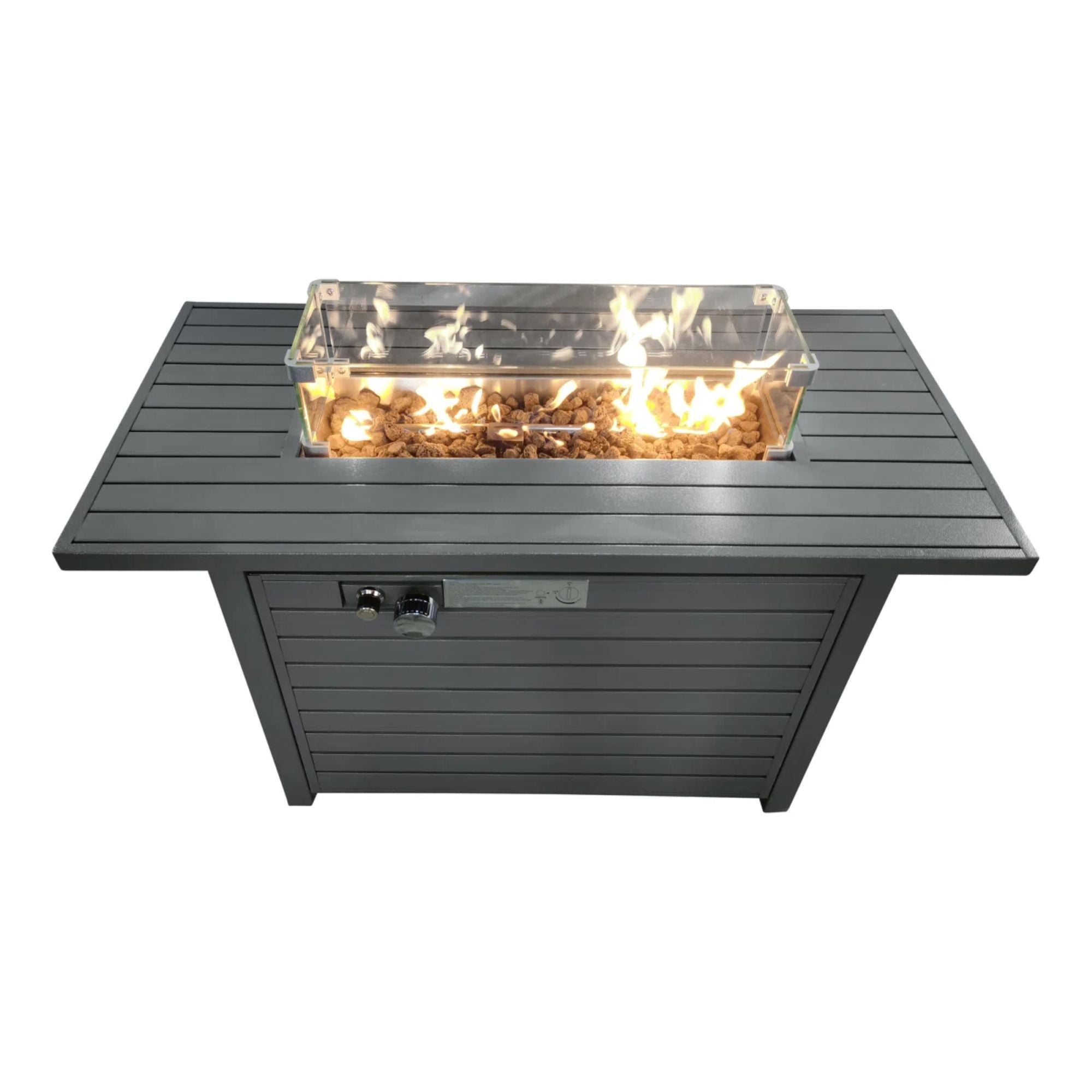 Propane Outdoor Fire Pit Table With Lid Versatile Fuel Options - Best Buy Furniture