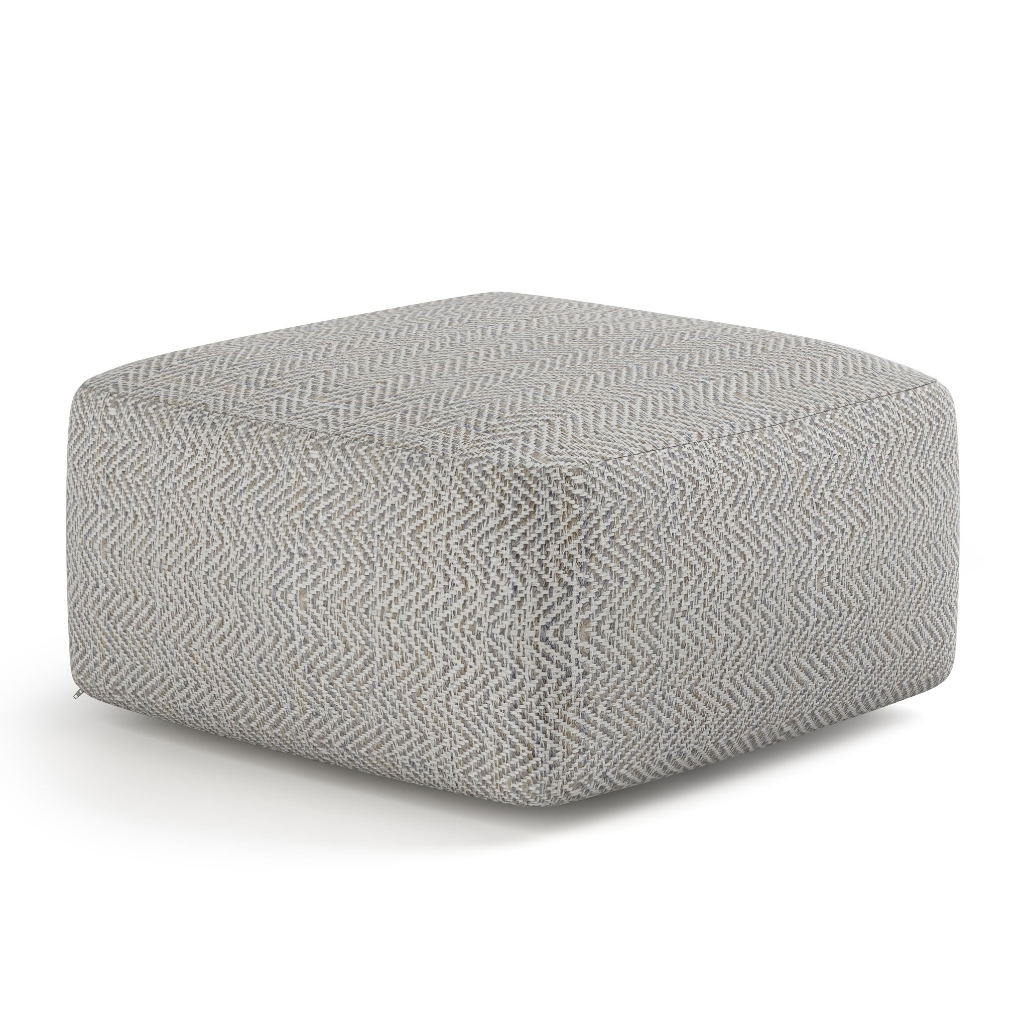 Nate - Handcrafted Square Pouf - Best Buy Furniture