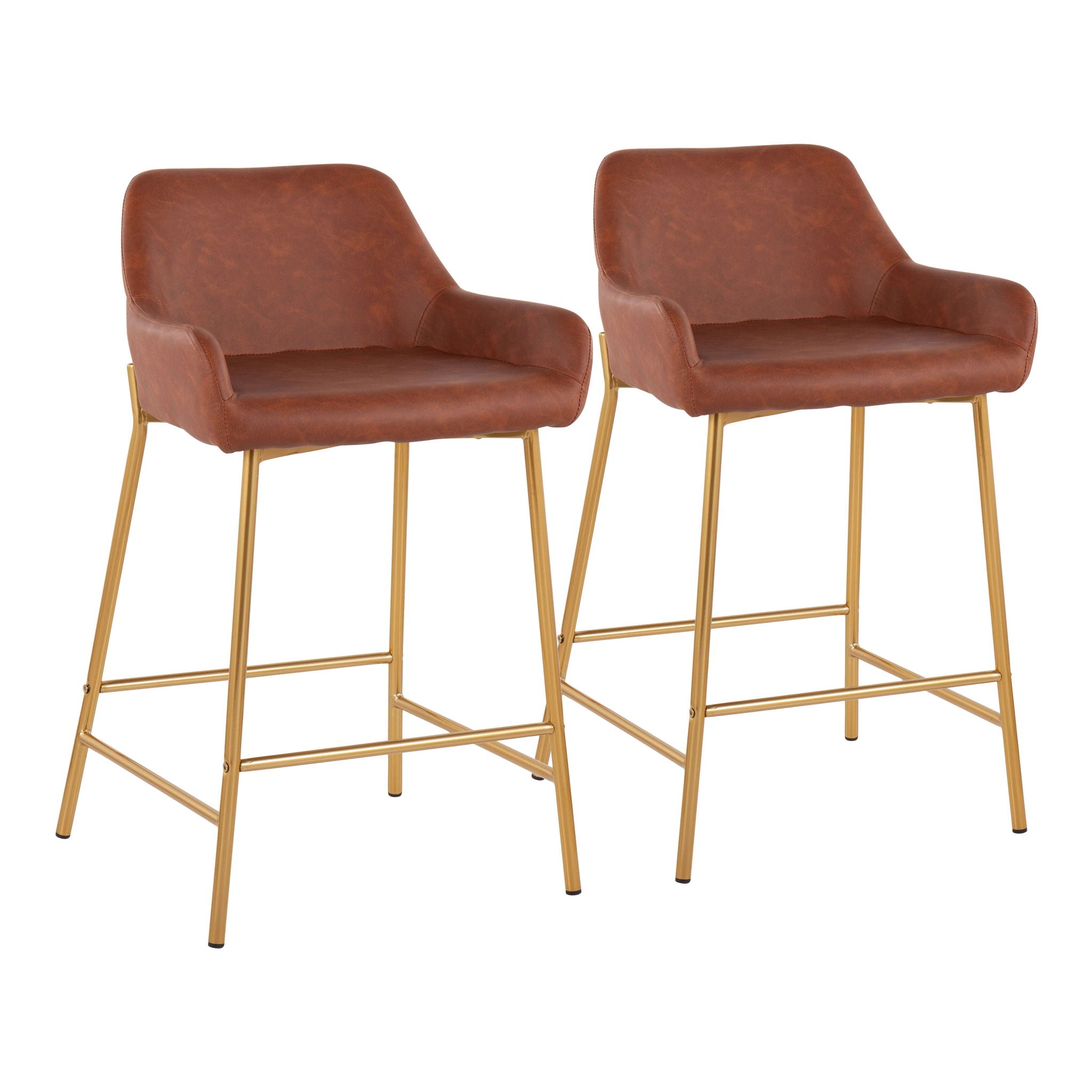 Daniella - Contemporary / Glam Fixed Height Counter Stool (Set of 2) - Best Buy Furniture