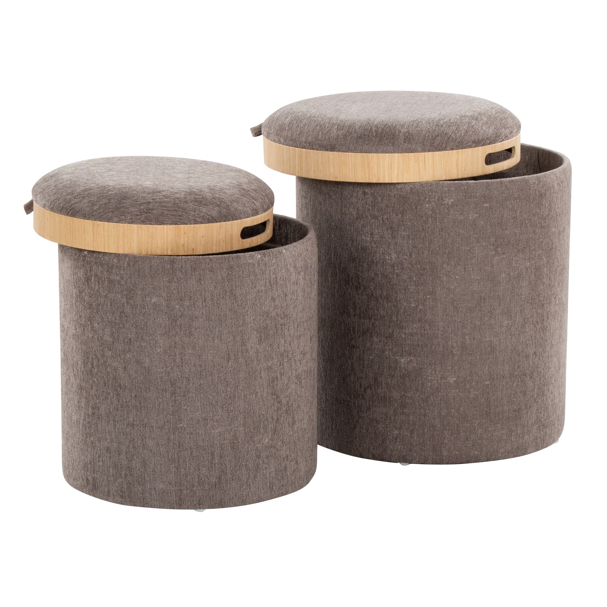 Tray - Contemporary Nesting Ottoman Set - Best Buy Furniture