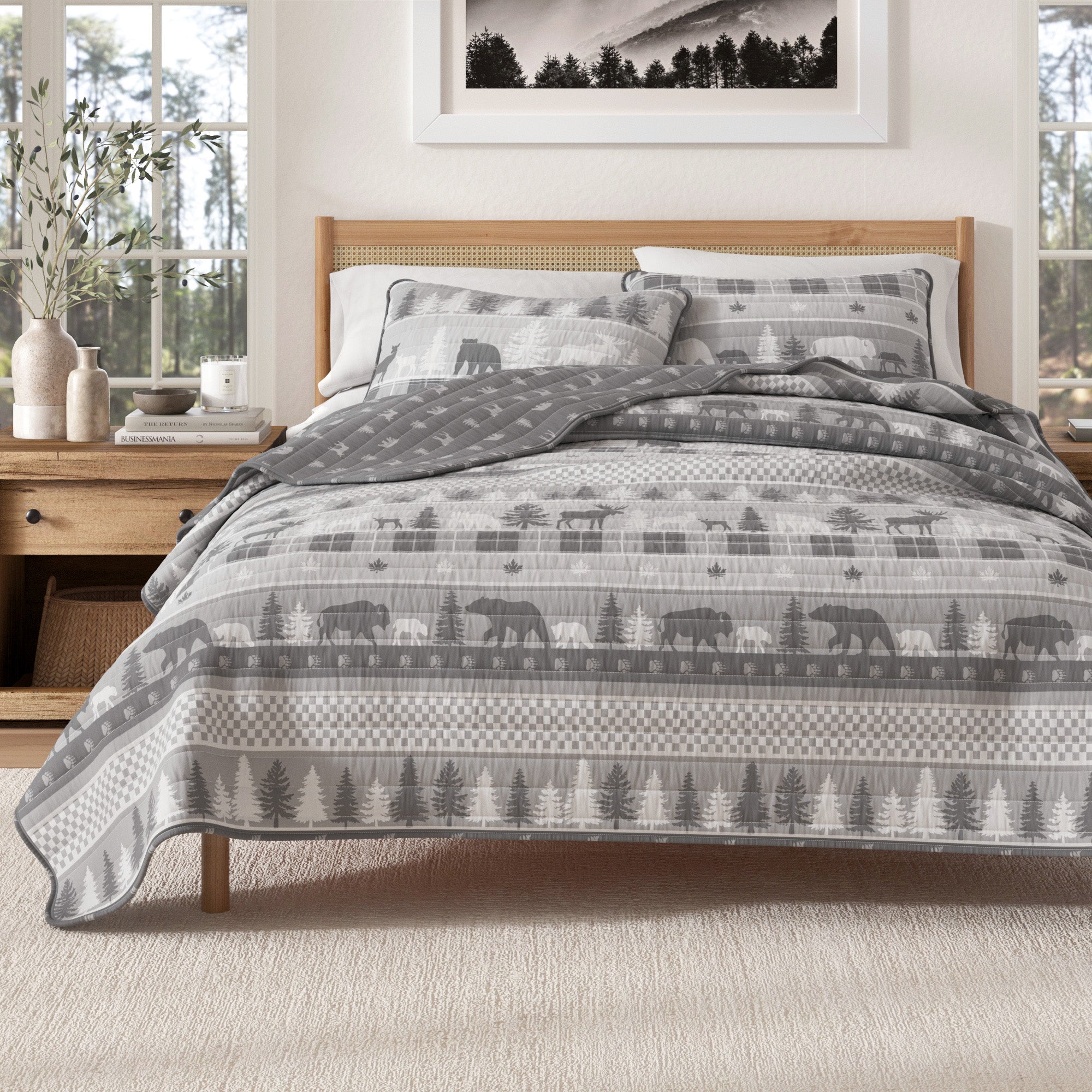 Rustic Landscape Quilt Set - Matthew Collection - Best Buy Furniture