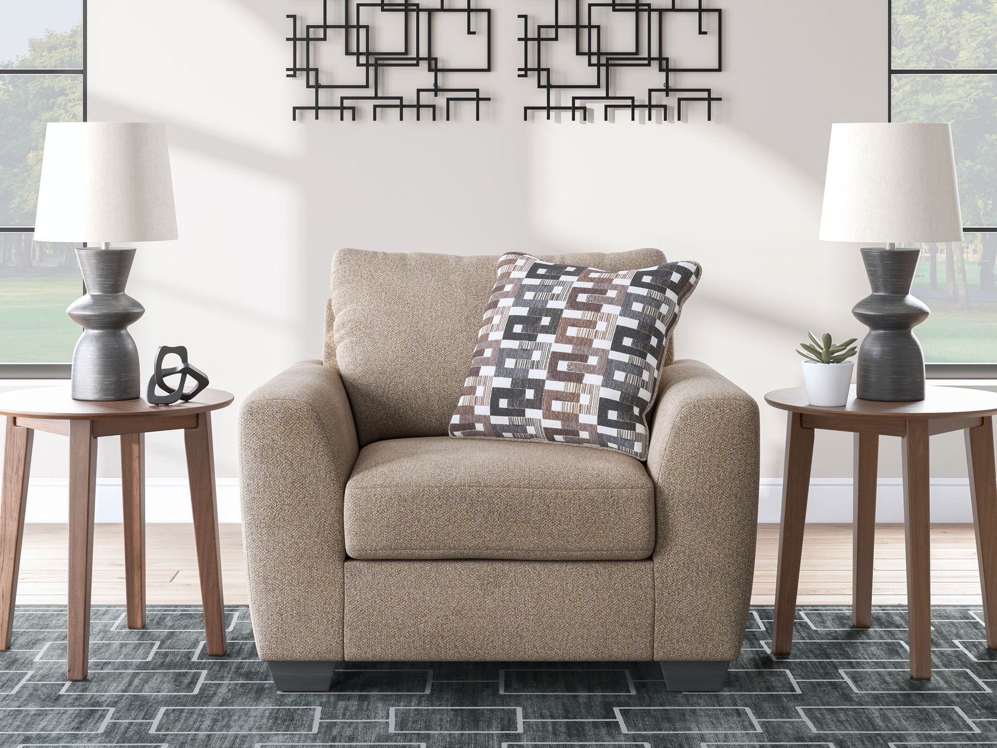 Triston-Peaks - Chair And A Half - Suede - Best Buy Furniture