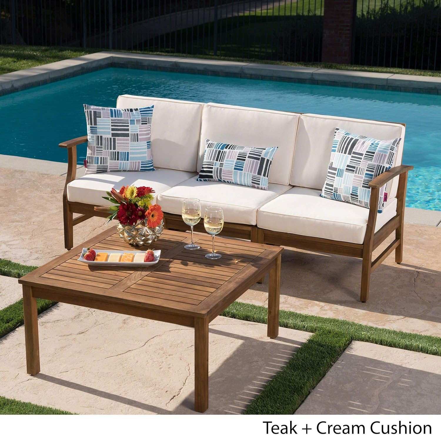Perla - 3 Seater Sofa And Table Set - Best Buy Furniture
