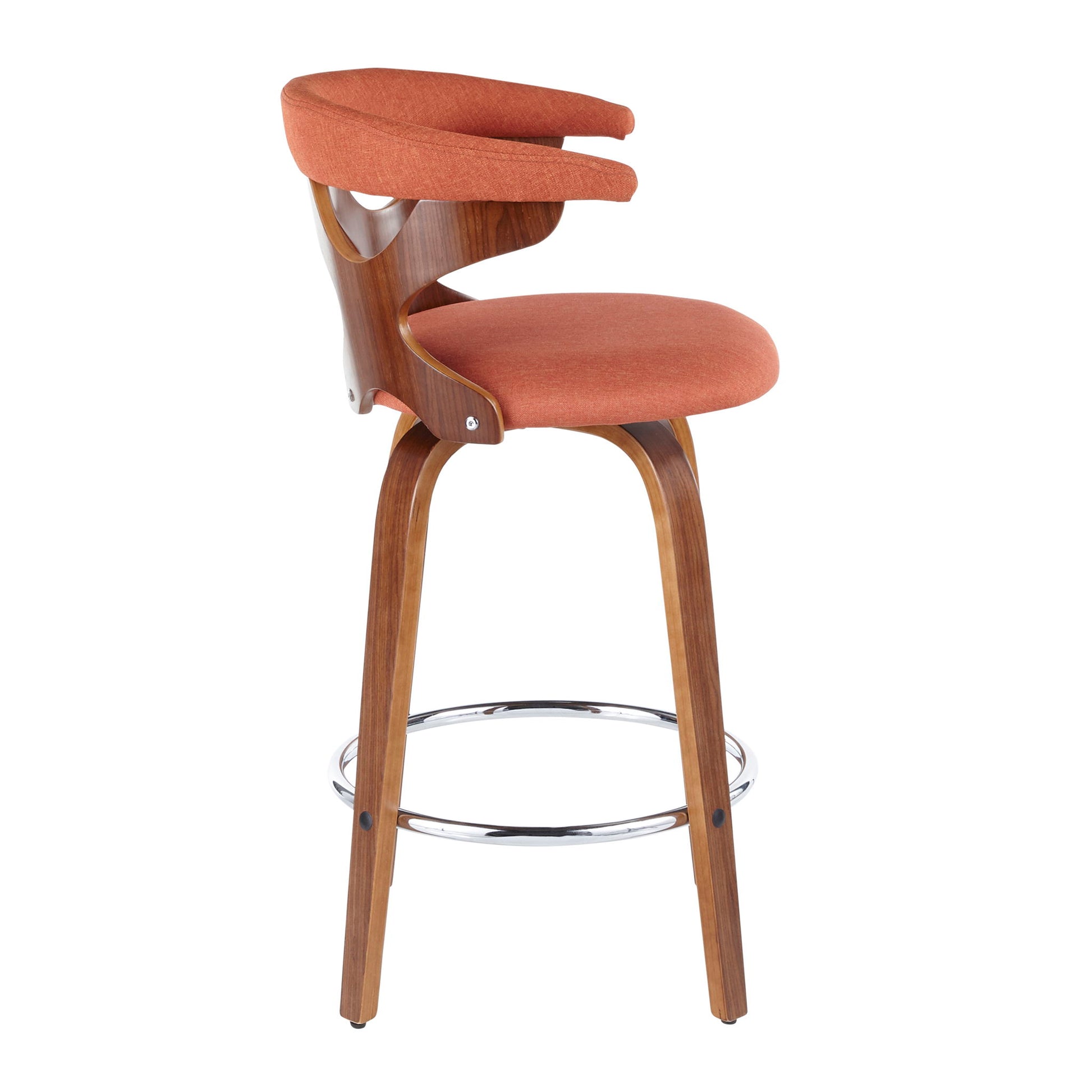 Gardenia - Mid Century Modern Fixed Height Counter Stool With Swivel (Set of 2) - Best Buy Furniture
