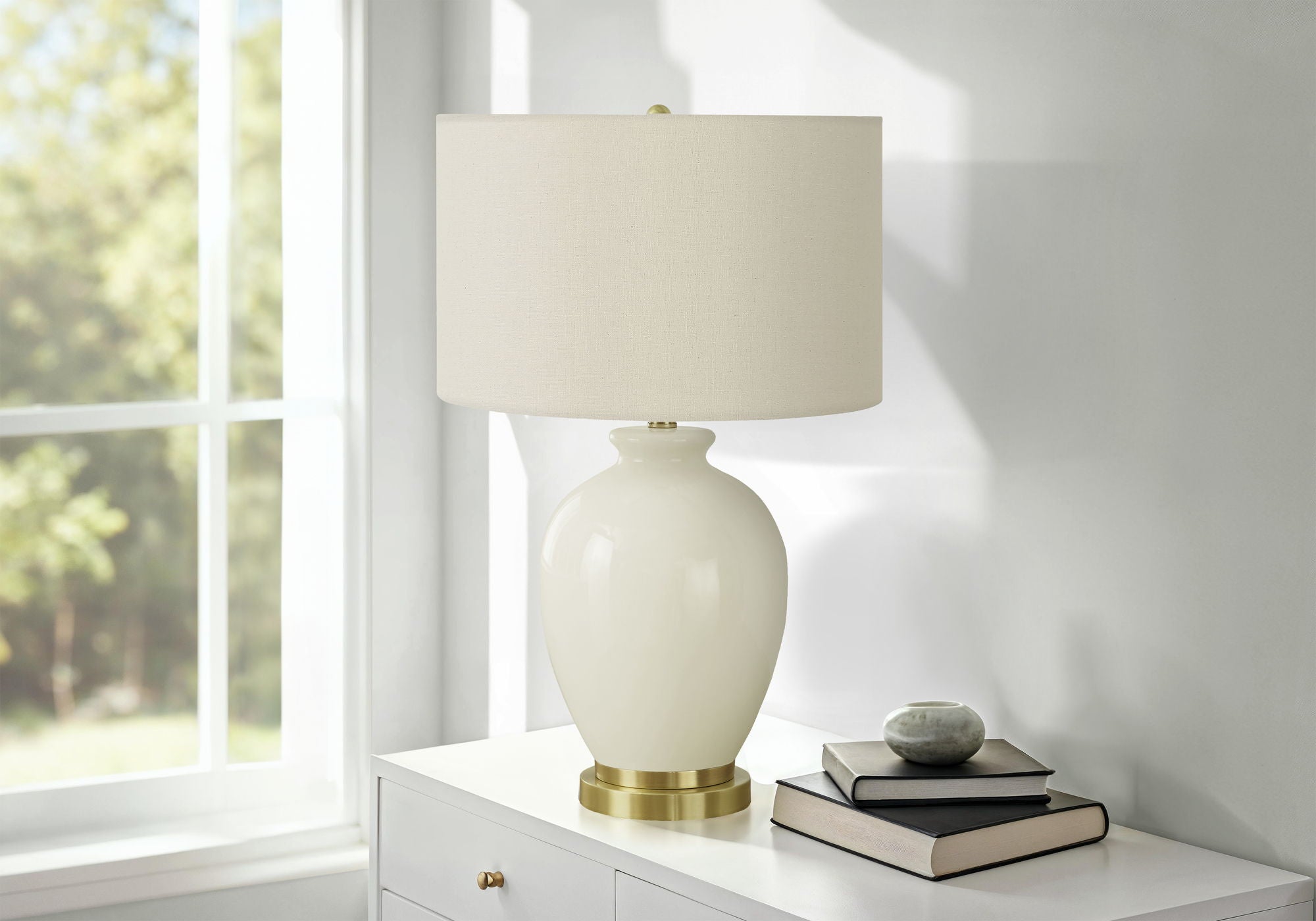 Transitional Lighting, Table Lamp - Cream - Best Buy Furniture