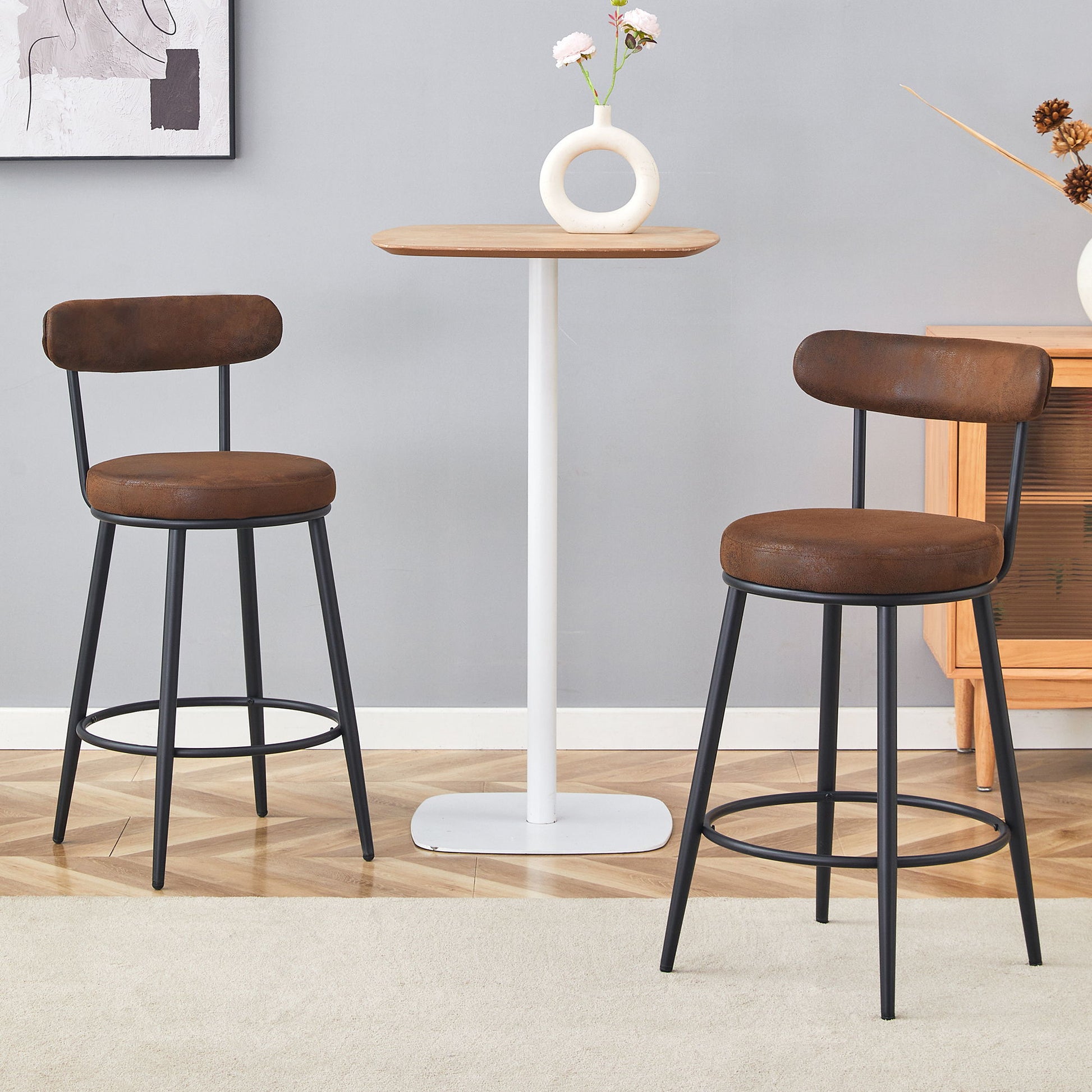 Fashionable Ergonomic High Legged Bar Chairs (Set of 2) - Best Buy Furniture