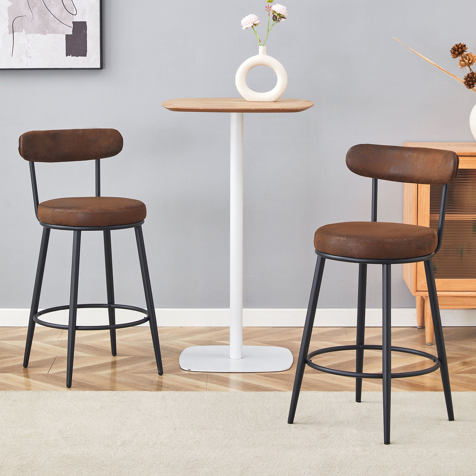 Fashionable Ergonomic High Legged Bar Chairs (Set of 2) - Best Buy Furniture
