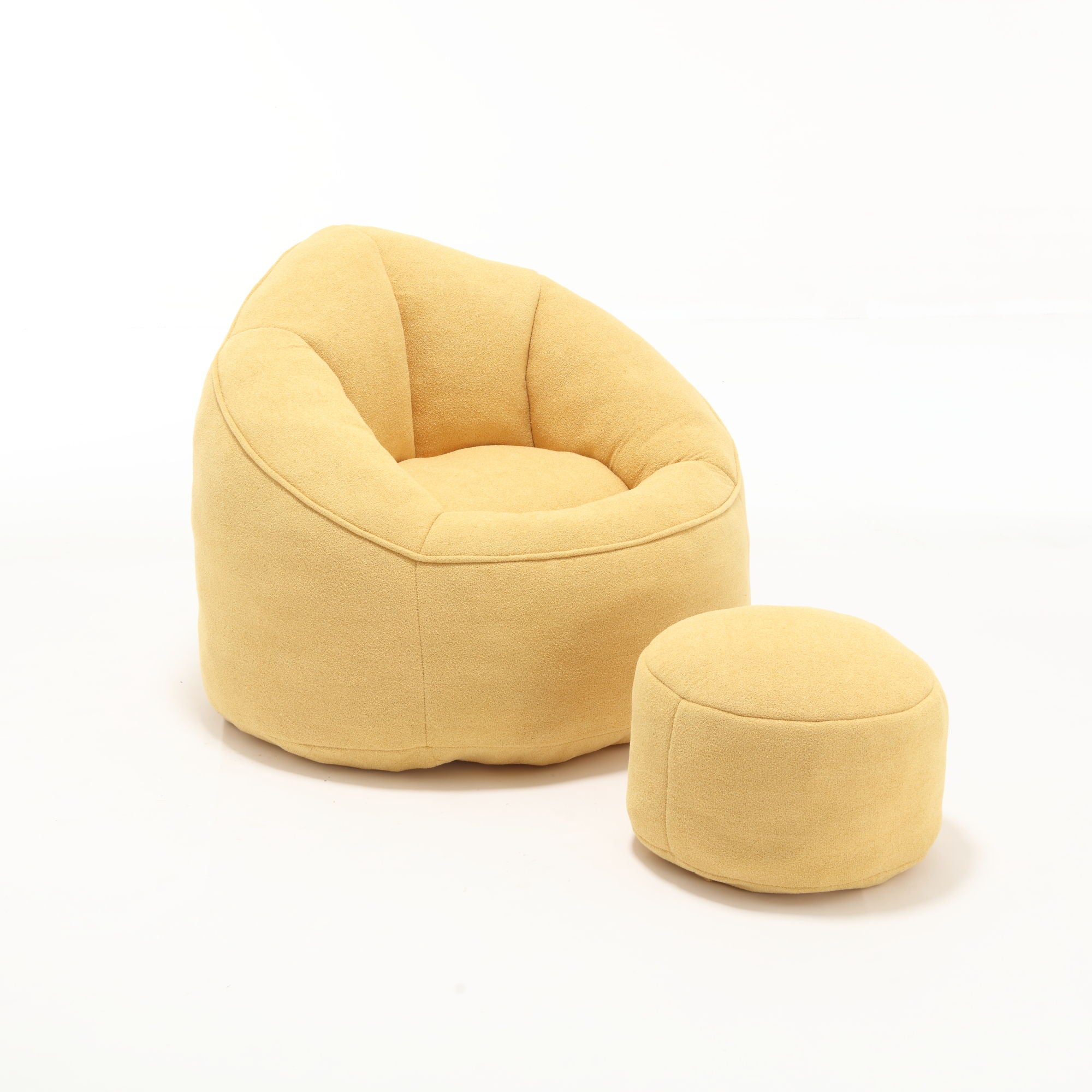 Bedding Bean Bag Sofa Chair High Pressure Foam With Footrest - Best Buy Furniture