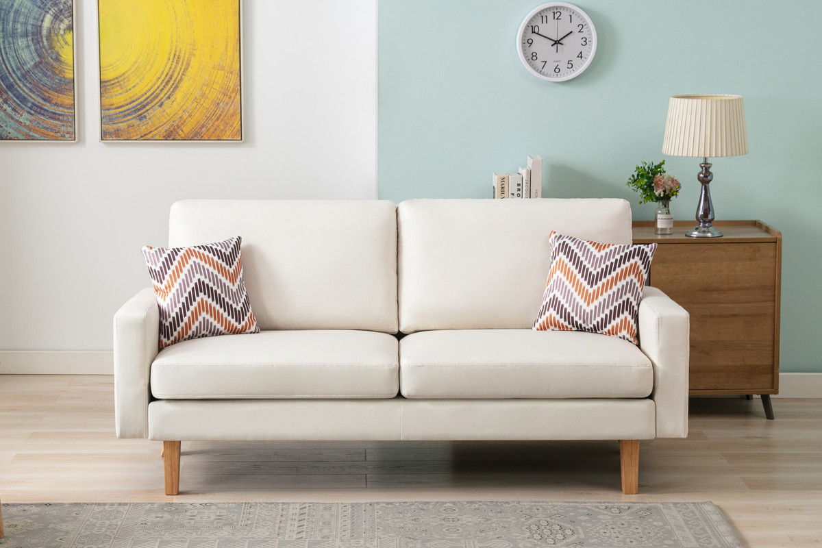 Bahamas - Minimalistic Sofa With 2 Throw Pillows - Best Buy Furniture