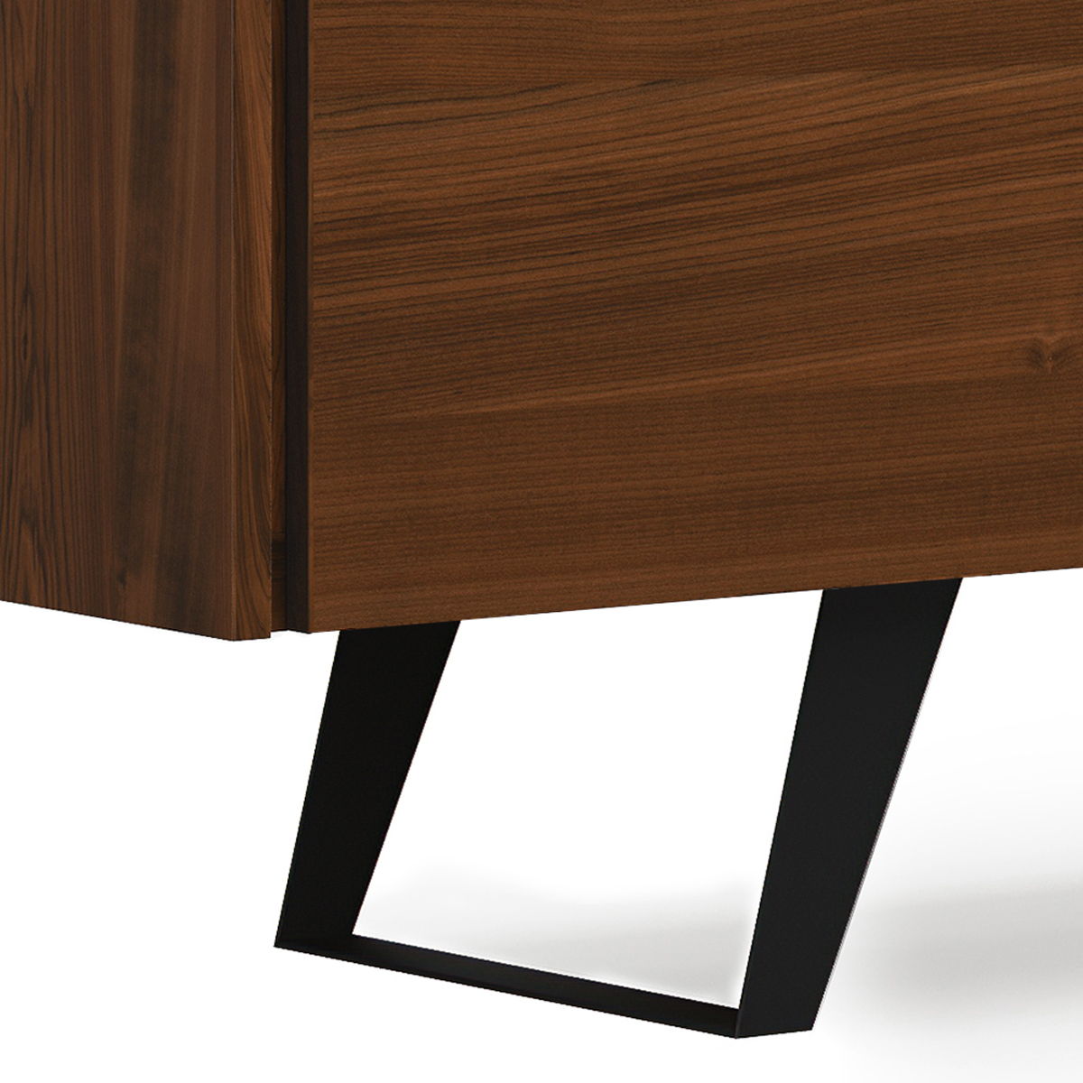 Lowry - Handcrafted TV Media Stand - Walnut - Best Buy Furniture