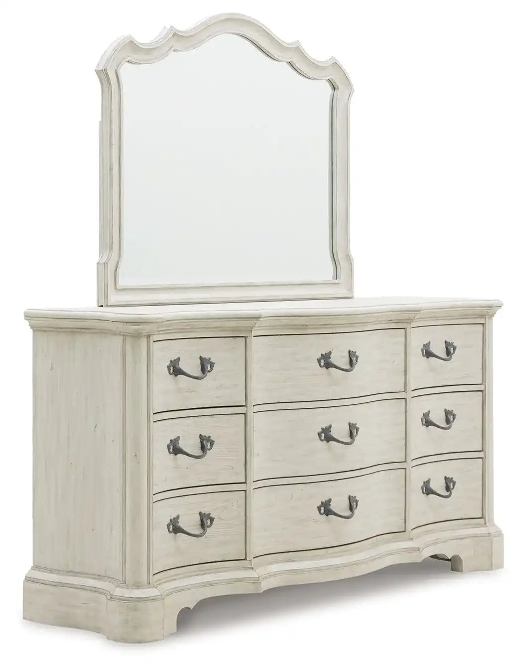 Arlendyne - Dresser And Mirror - Antique White - Best Buy Furniture