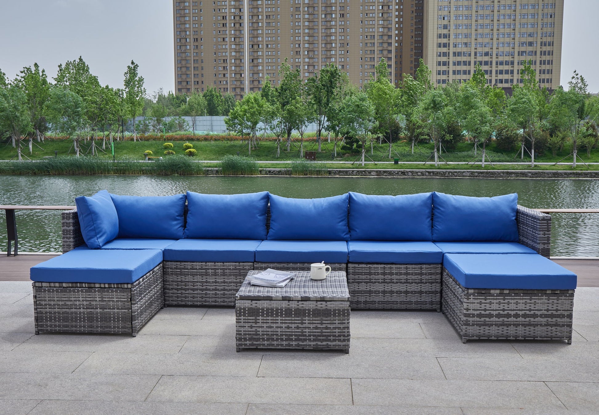 Patio Sofa With Cushions - Best Buy Furniture