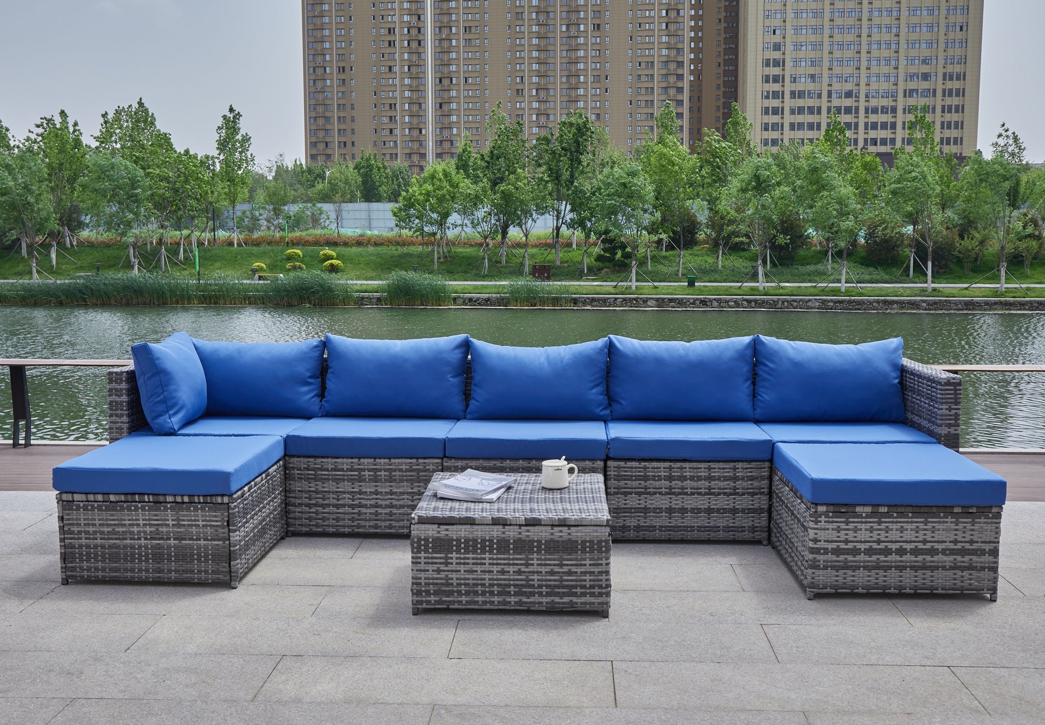 Patio Sofa With Cushions - Best Buy Furniture