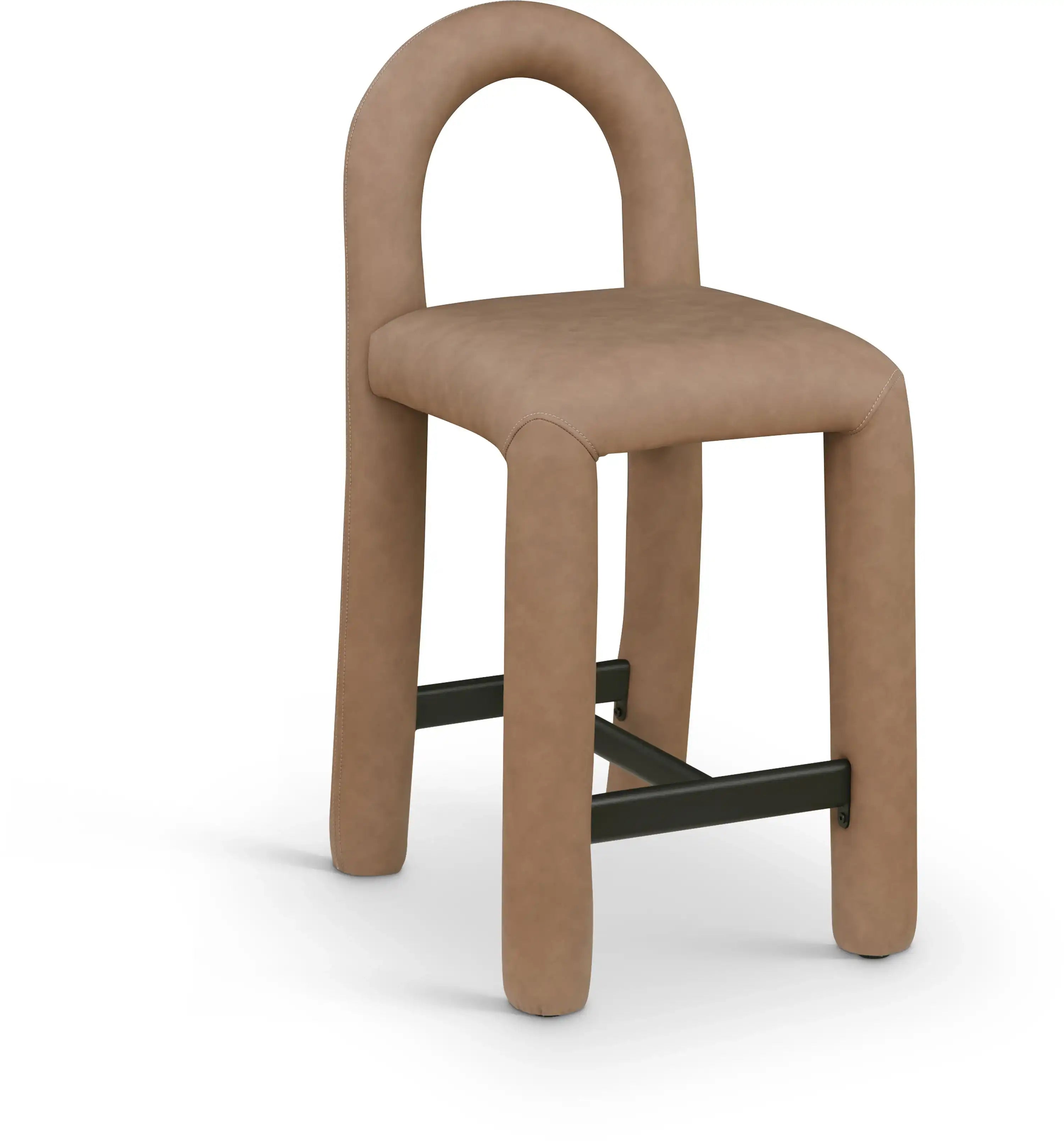 Amari - Faux Leather Stool - Best Buy Furniture