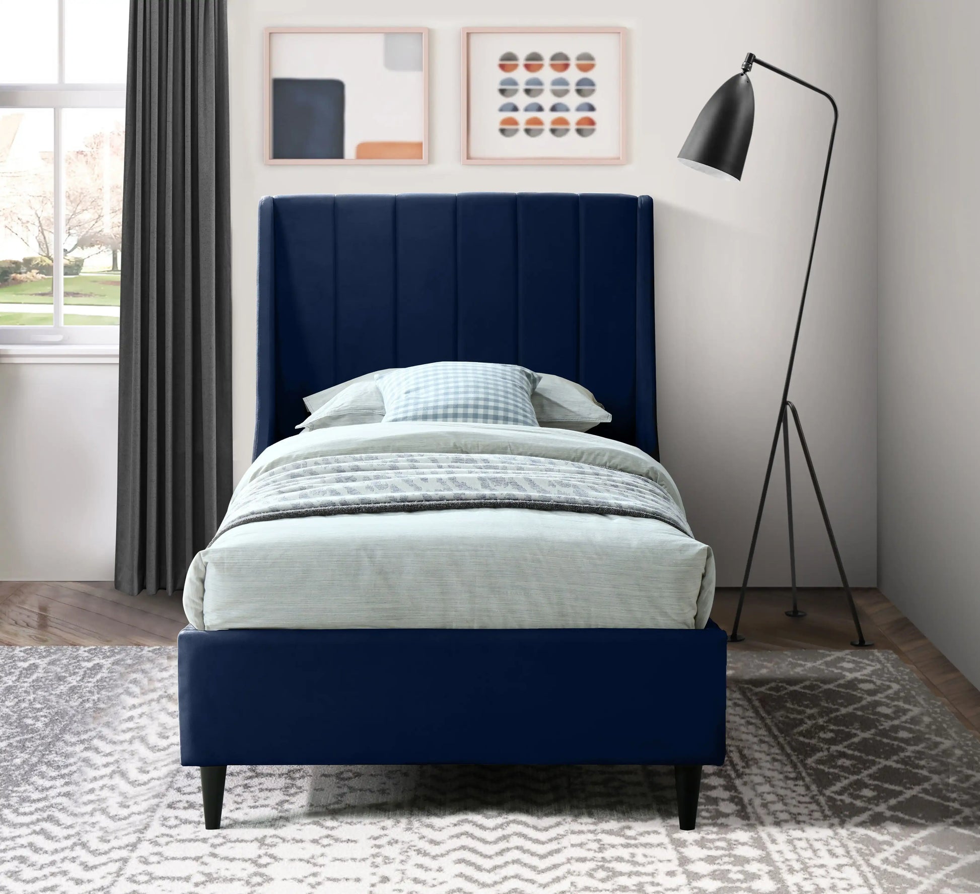 Eva - Velvet Bed - Best Buy Furniture