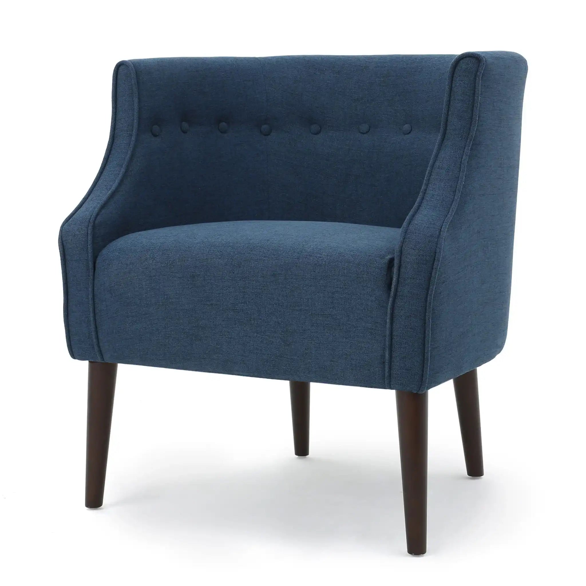 Contemporary Upholstered Club Chair With Button Tufting - Best Buy Furniture