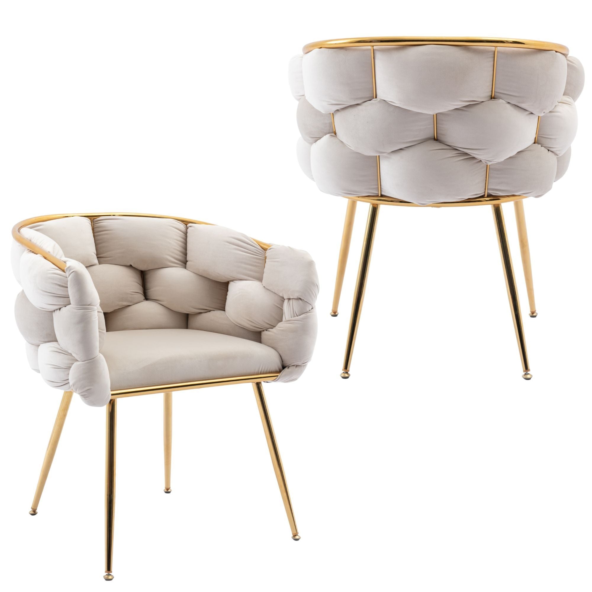 Luxury Modern Simple Leisure Velvet Single Sofa Chair Bedroom Lazy Person Household Dresser Stool Manicure Table Back Chair - Best Buy Furniture