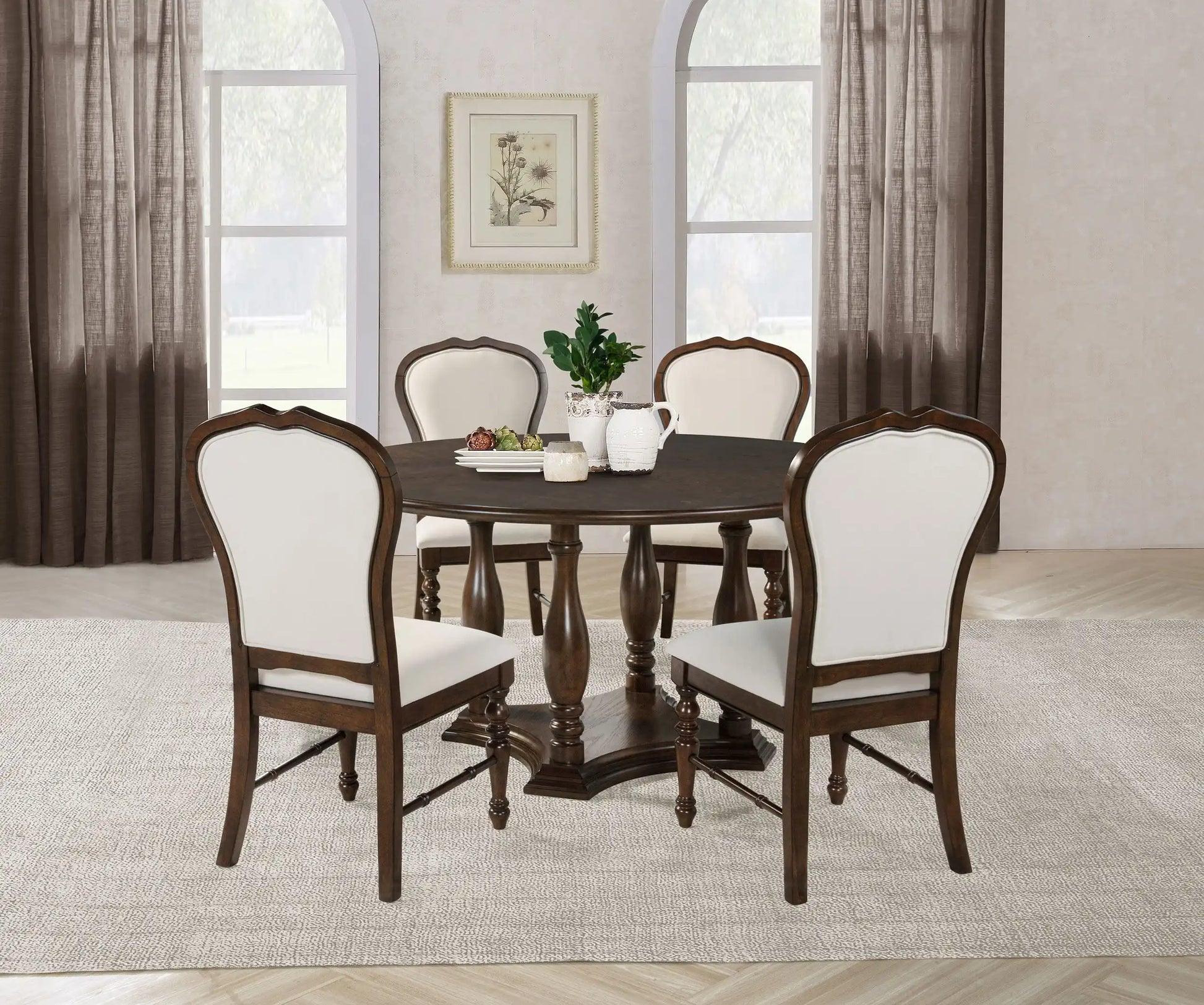Landon - Round Dining Table Set - Best Buy Furniture
