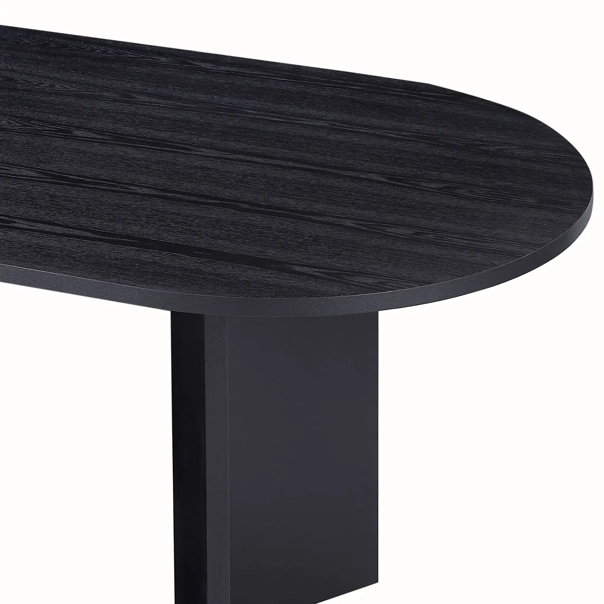 Wood Dining Table Kitchen Table Small Space Dining Table black desk top - Best Buy Furniture