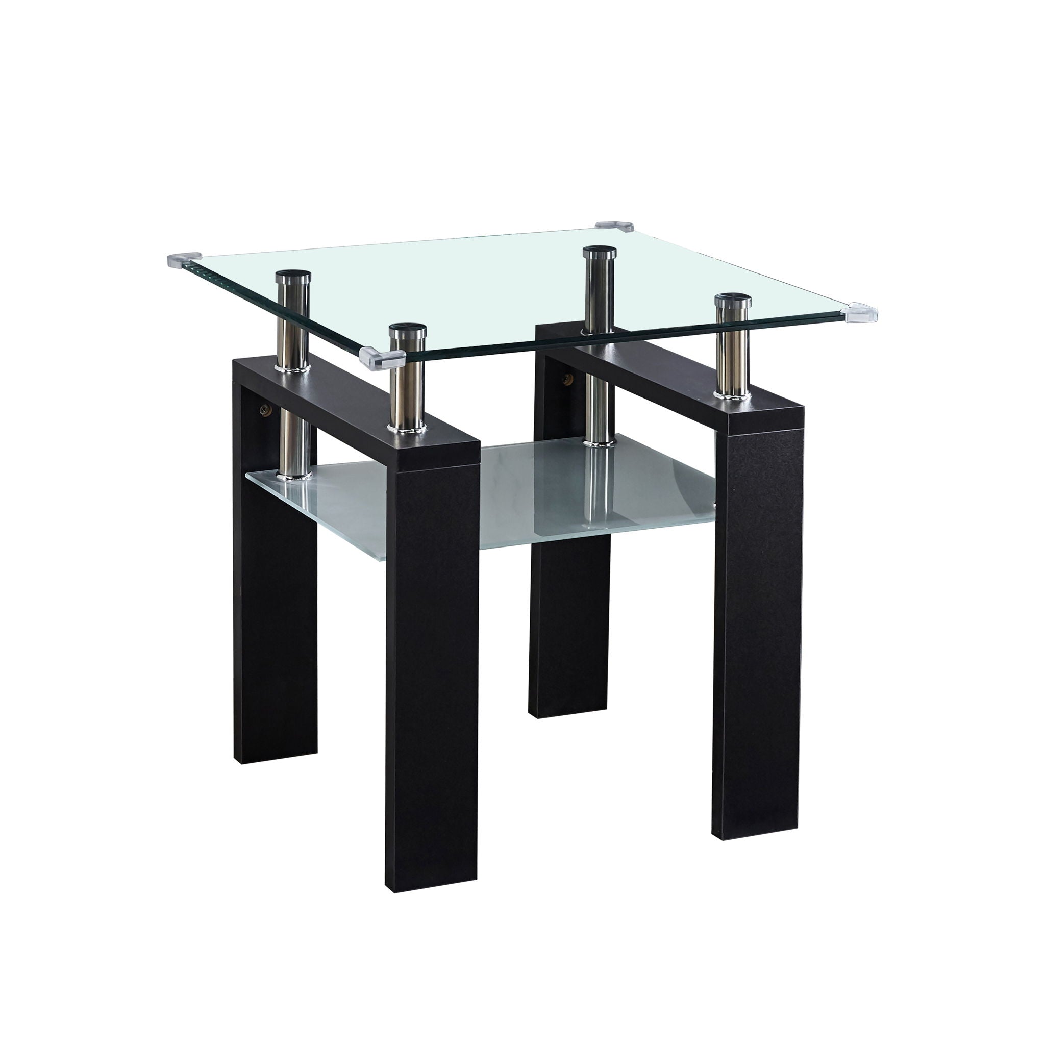 Clear Glass Top Side Table, Modern Design For Home - Best Buy Furniture