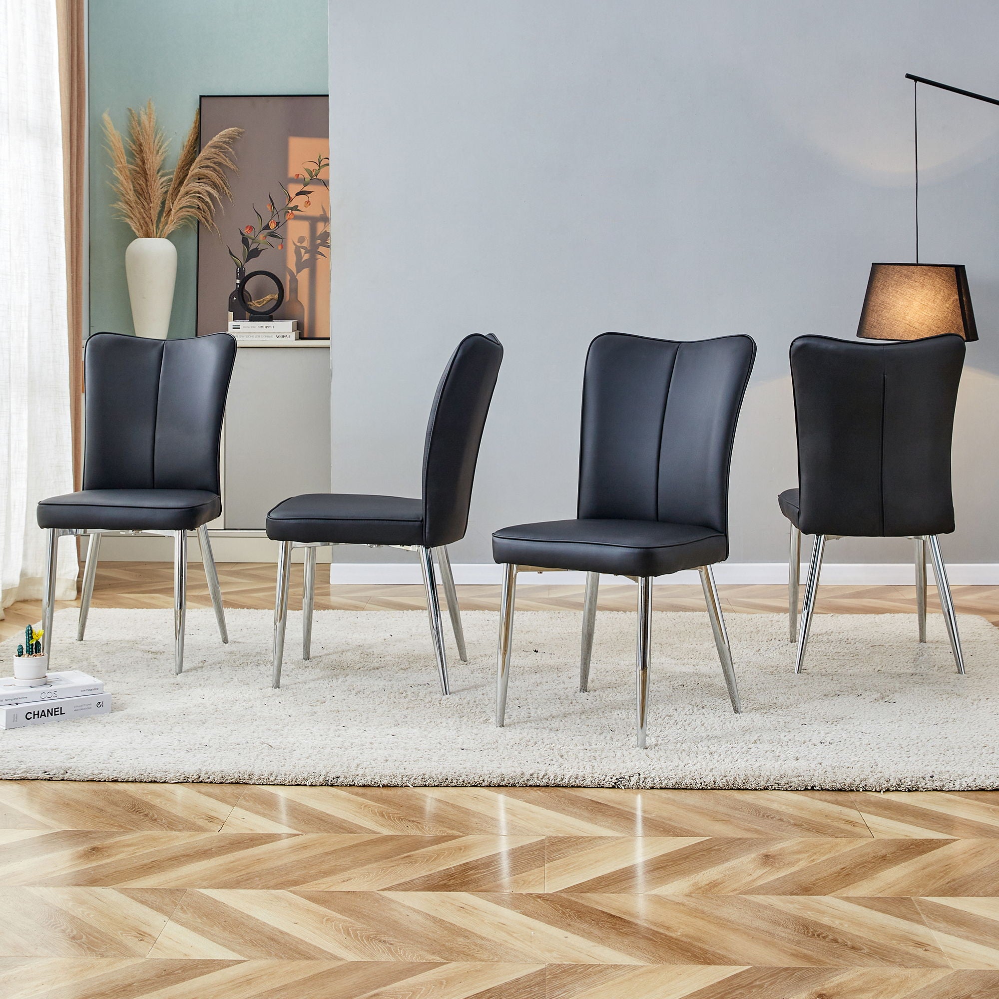 Modern Minimalist Dining Chairs With Metal Legs - Best Buy Furniture