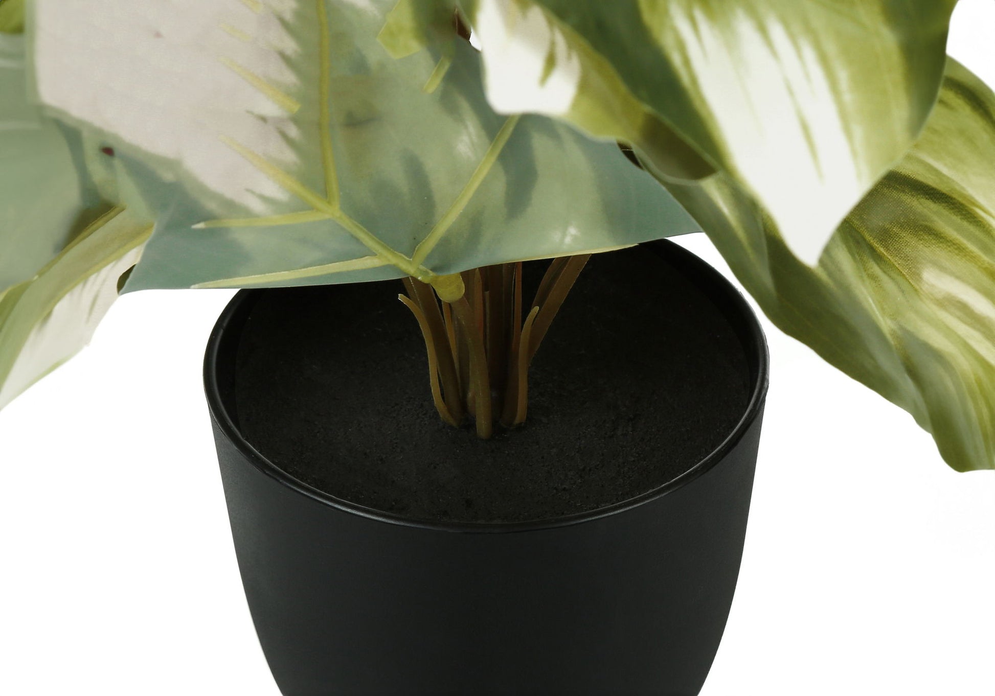 13" Tall, Artificial Plant, Monstera Calthea, Indoor, Faux, Fake, Table, Greenery, Potted, Decorative (Set of 2) - Green / Black - Best Buy Furniture