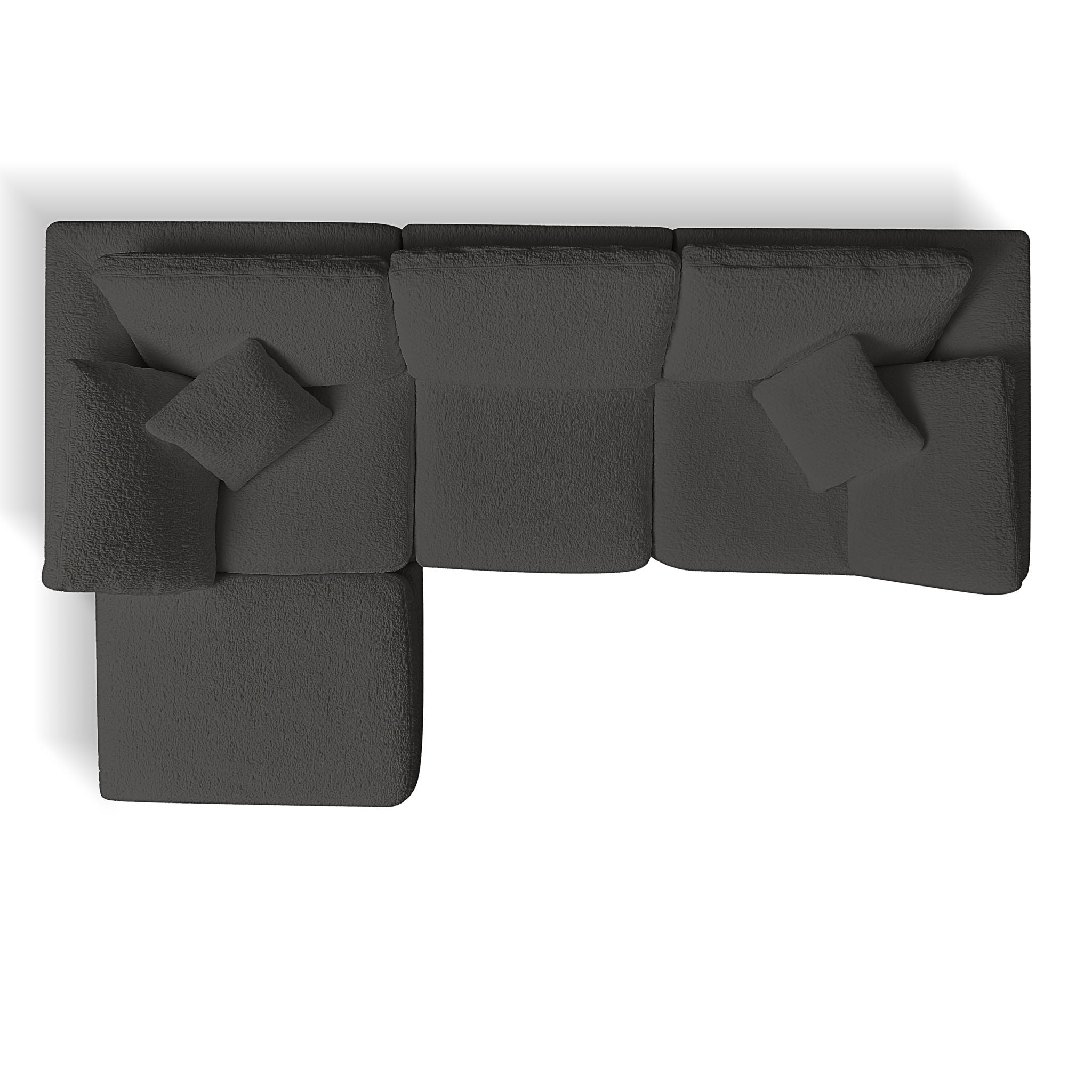 Cloud Sectional Couch, Convertible With Ottoman, 3 Seater Modular Design - Best Buy Furniture