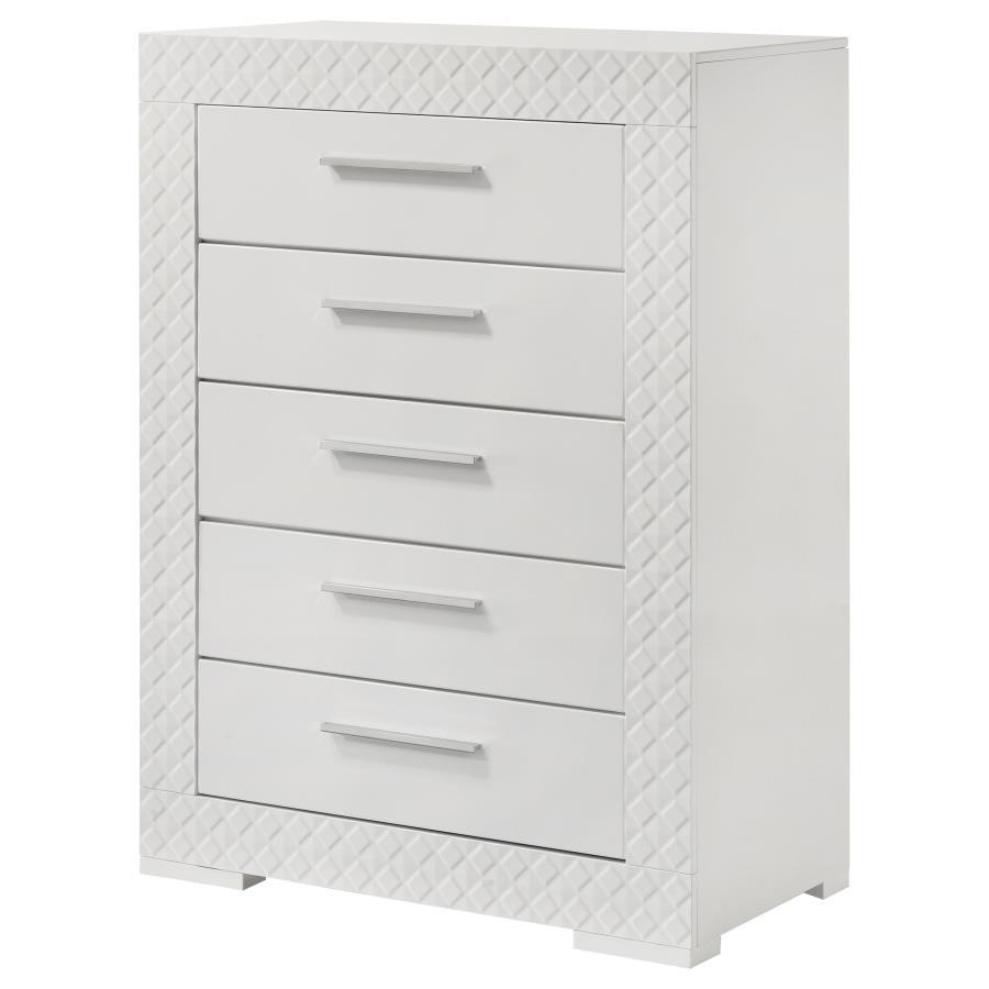 Ives - 5-Drawer Bedroom Chest - Best Buy Furniture