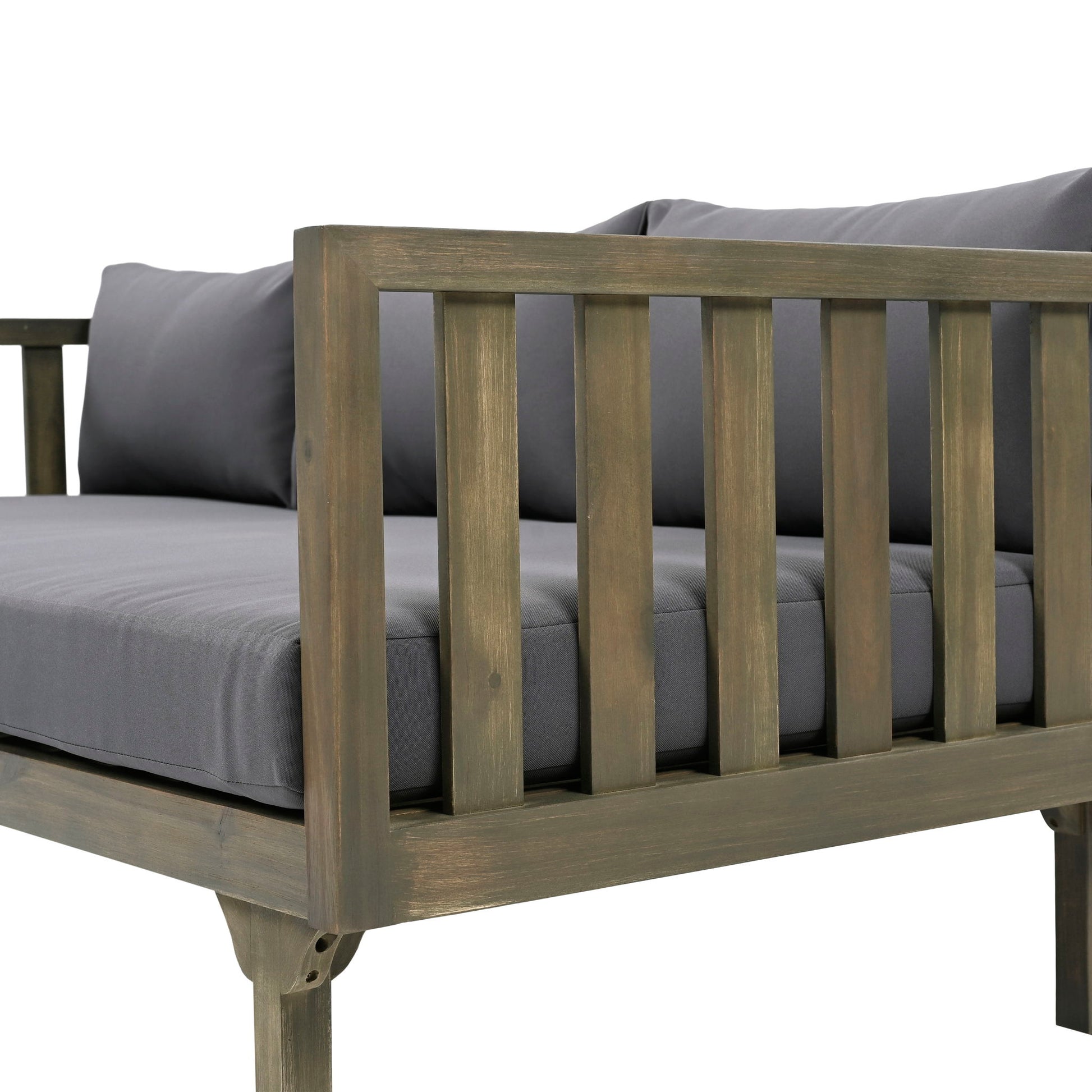 Claremont - 3 Seater Daybed Teak Acacia Wood Water Resistant Cushions - Best Buy Furniture
