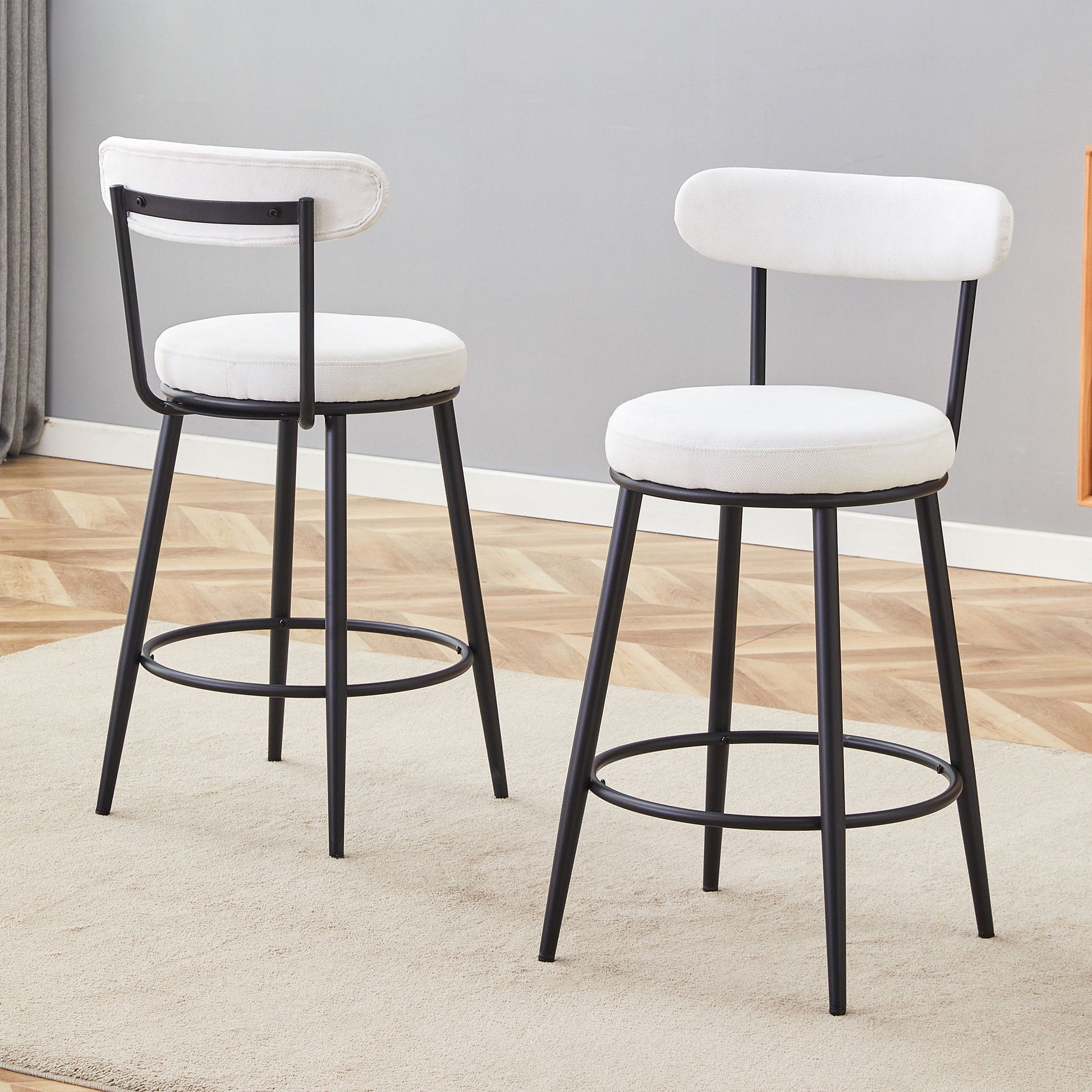 Fashionable Ergonomic High Legged Bar Chairs (Set of 2) - Best Buy Furniture