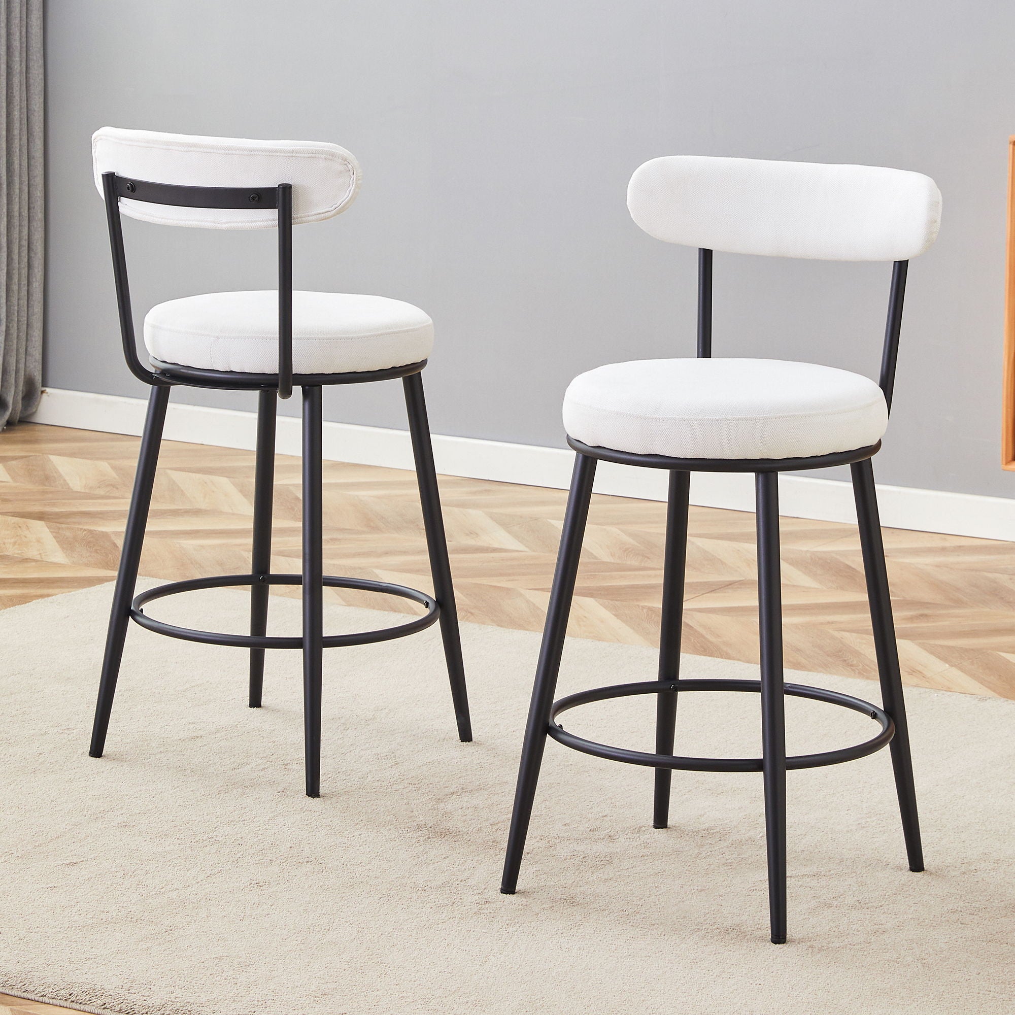 Fashionable Ergonomic High Legged Bar Chairs (Set of 2) - Best Buy Furniture