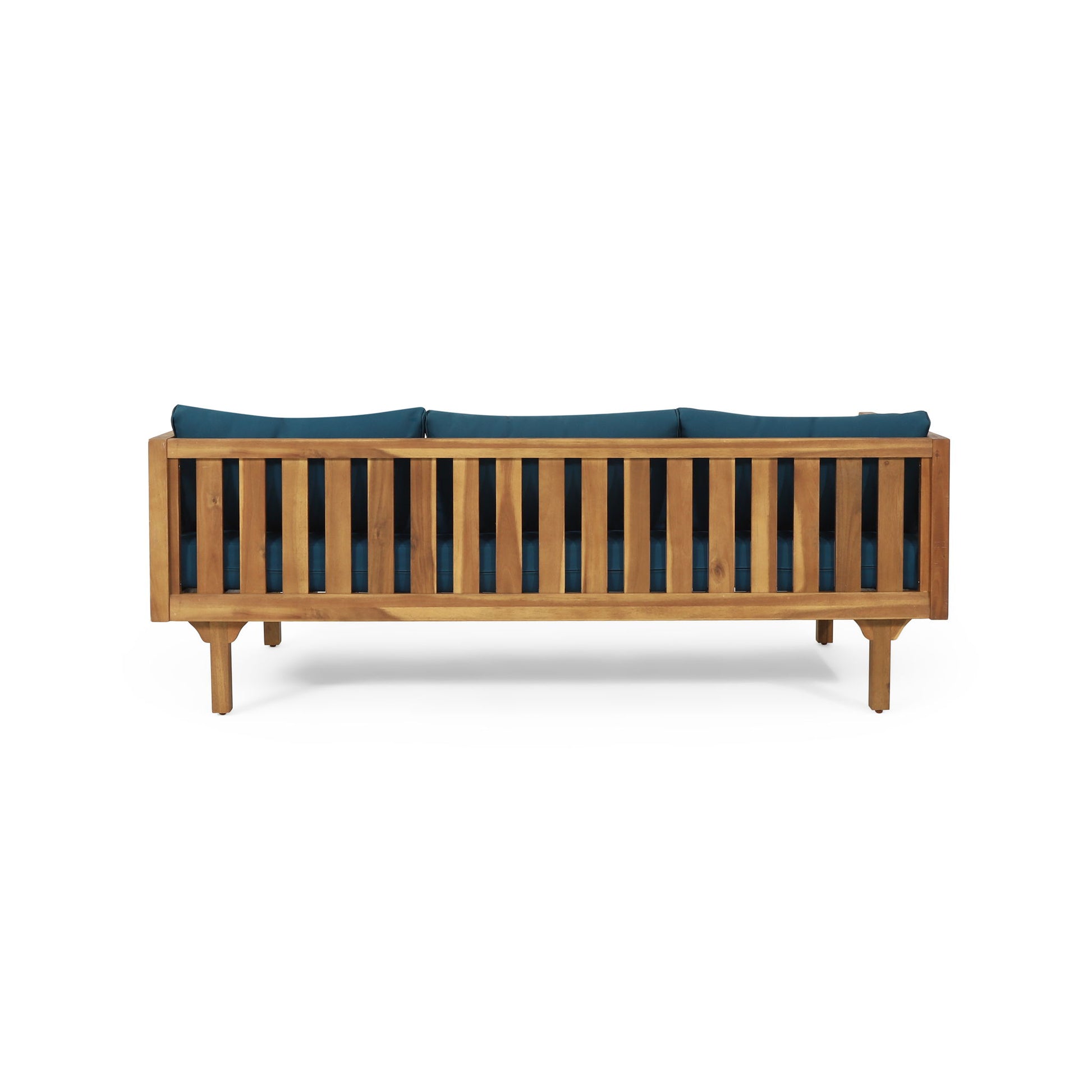 Claremont - 3 Seater Daybed Teak Acacia Wood Water Resistant Cushions - Best Buy Furniture