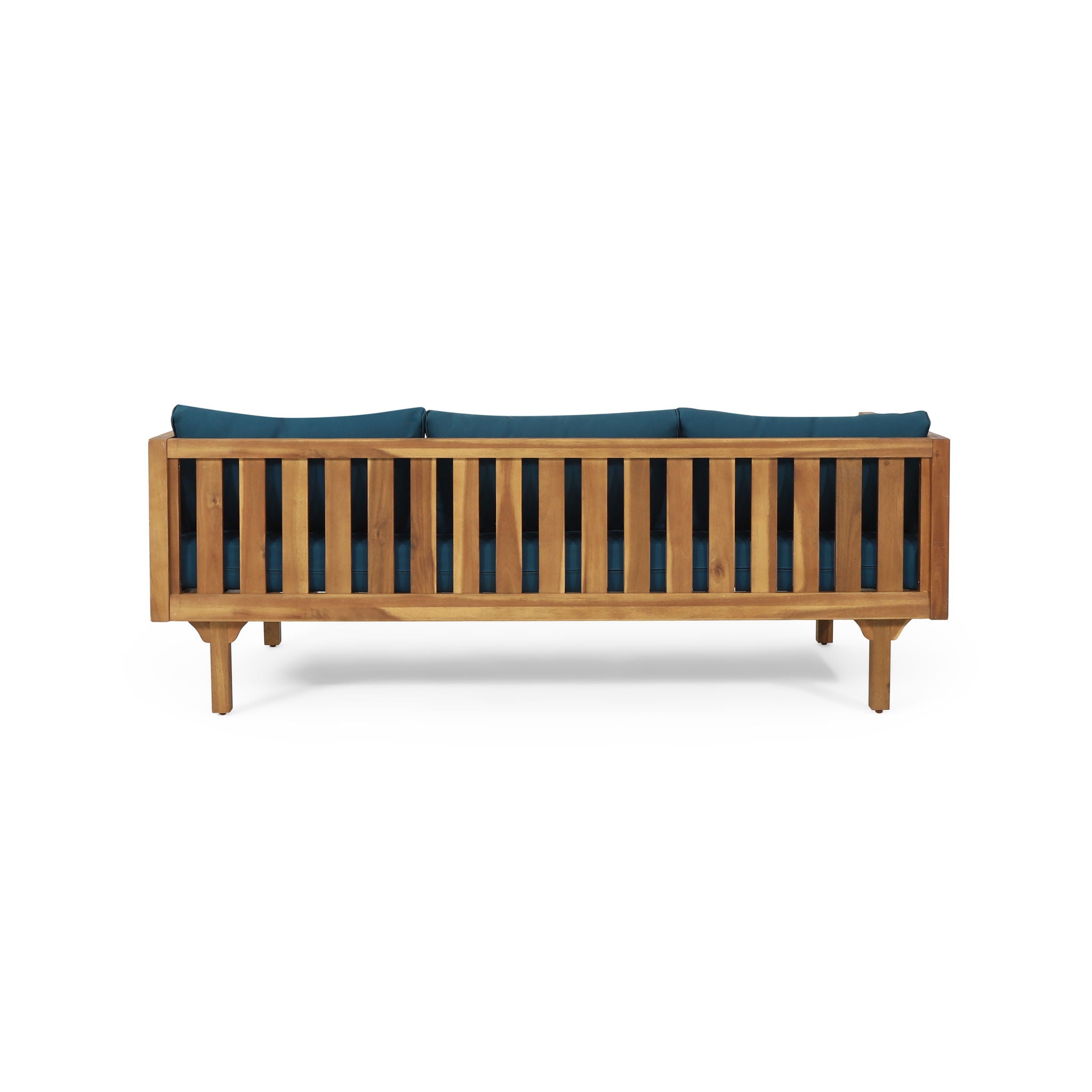 Claremont - 3 Seater Daybed Teak Acacia Wood Water Resistant Cushions - Best Buy Furniture