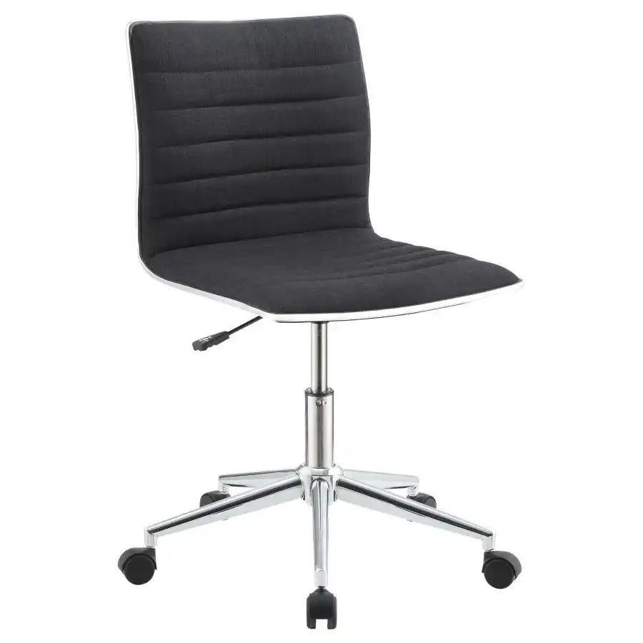 Chryses - Upholstered Adjustable Home Office Desk Chair - Best Buy Furniture