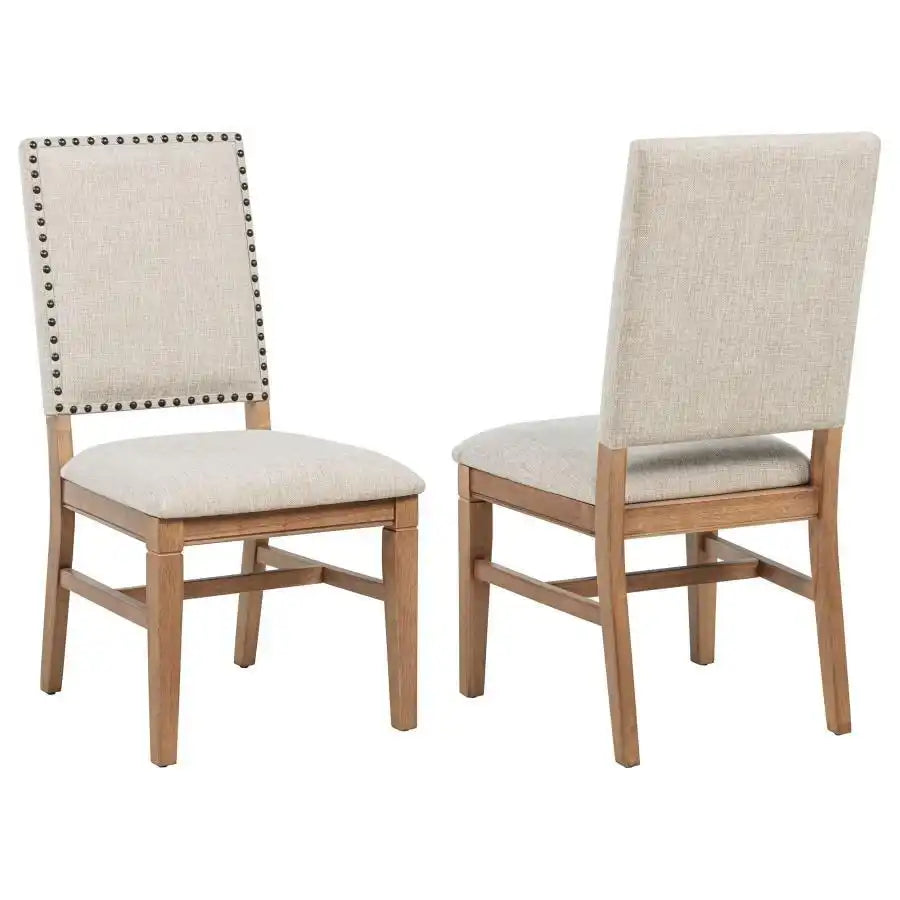 Middleton - Upholstered Dining Side Chair Beige (Set of 2) - Natural - Best Buy Furniture
