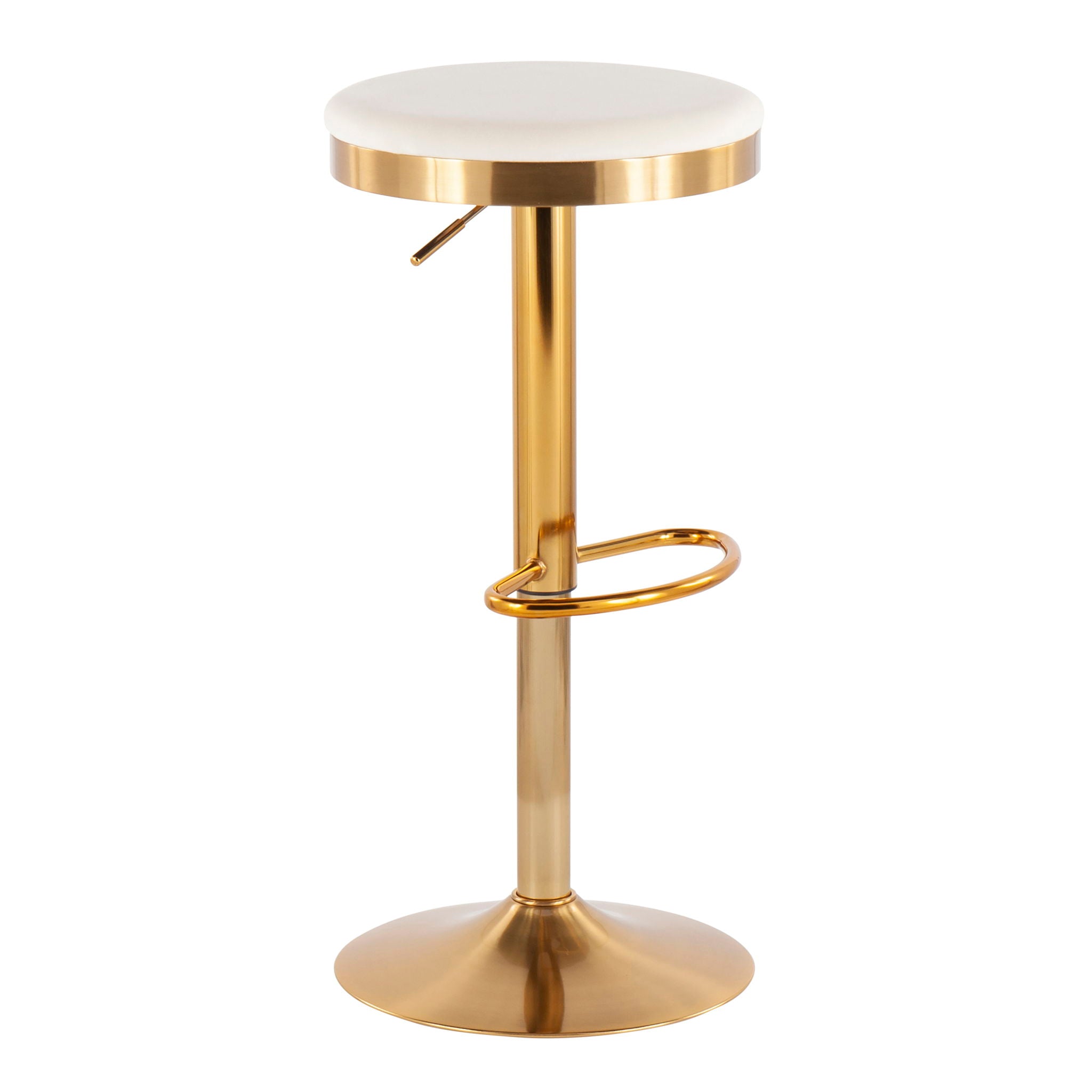 Dakota - Contemporary Upholste Adjustable Barstool (Set of 2) - Best Buy Furniture