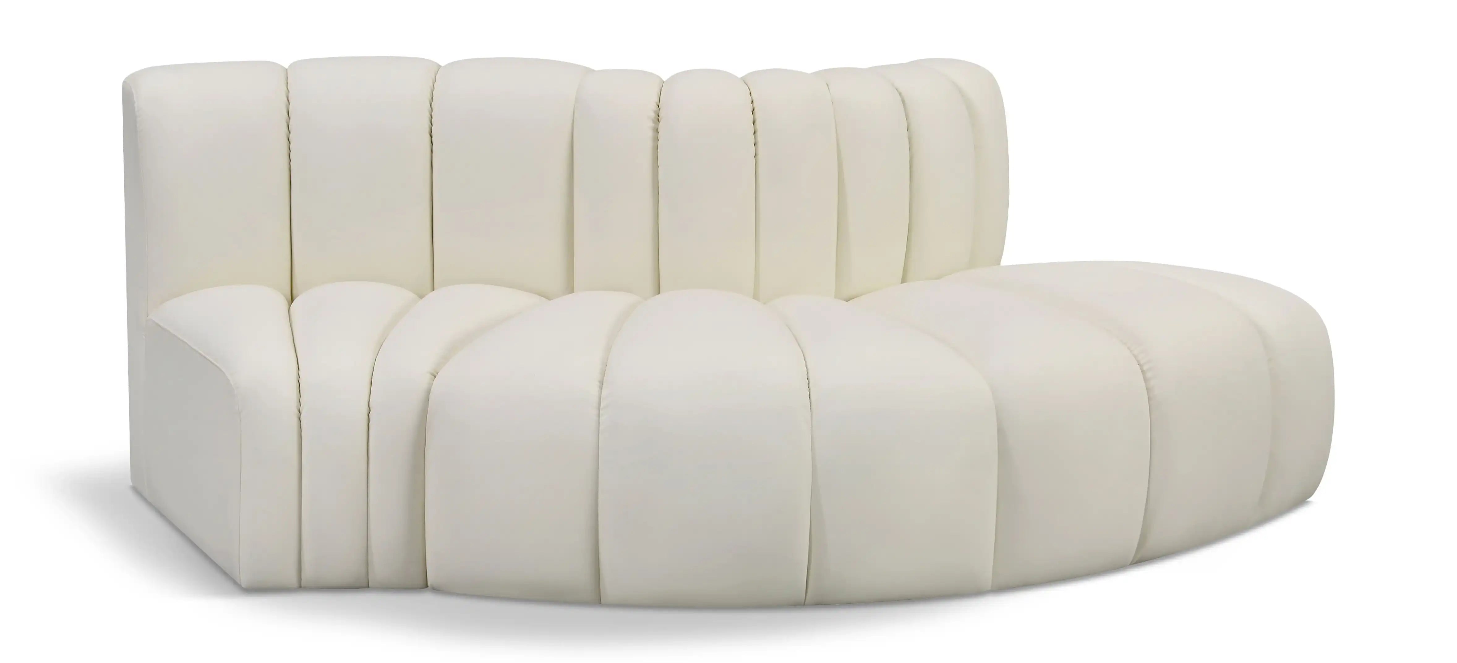 Arc - Faux Leather 3 Piece Modular Sofa - Best Buy Furniture
