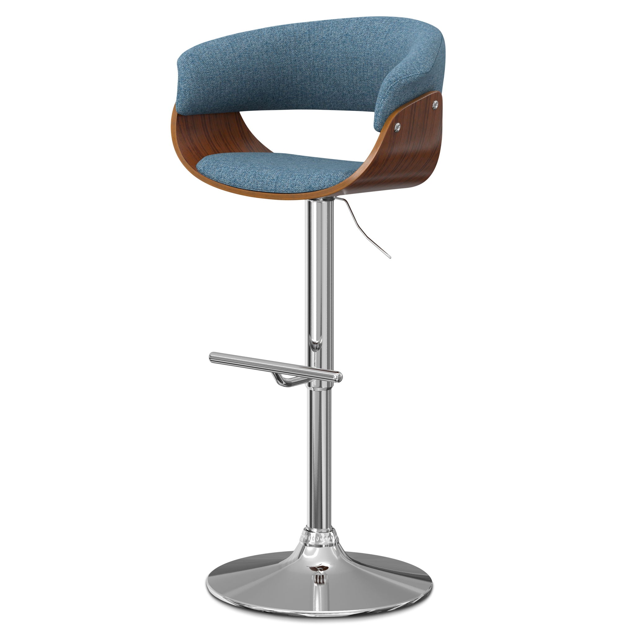 Sheldon - Upholstered Adjustable Swivel Bar Stool - Best Buy Furniture