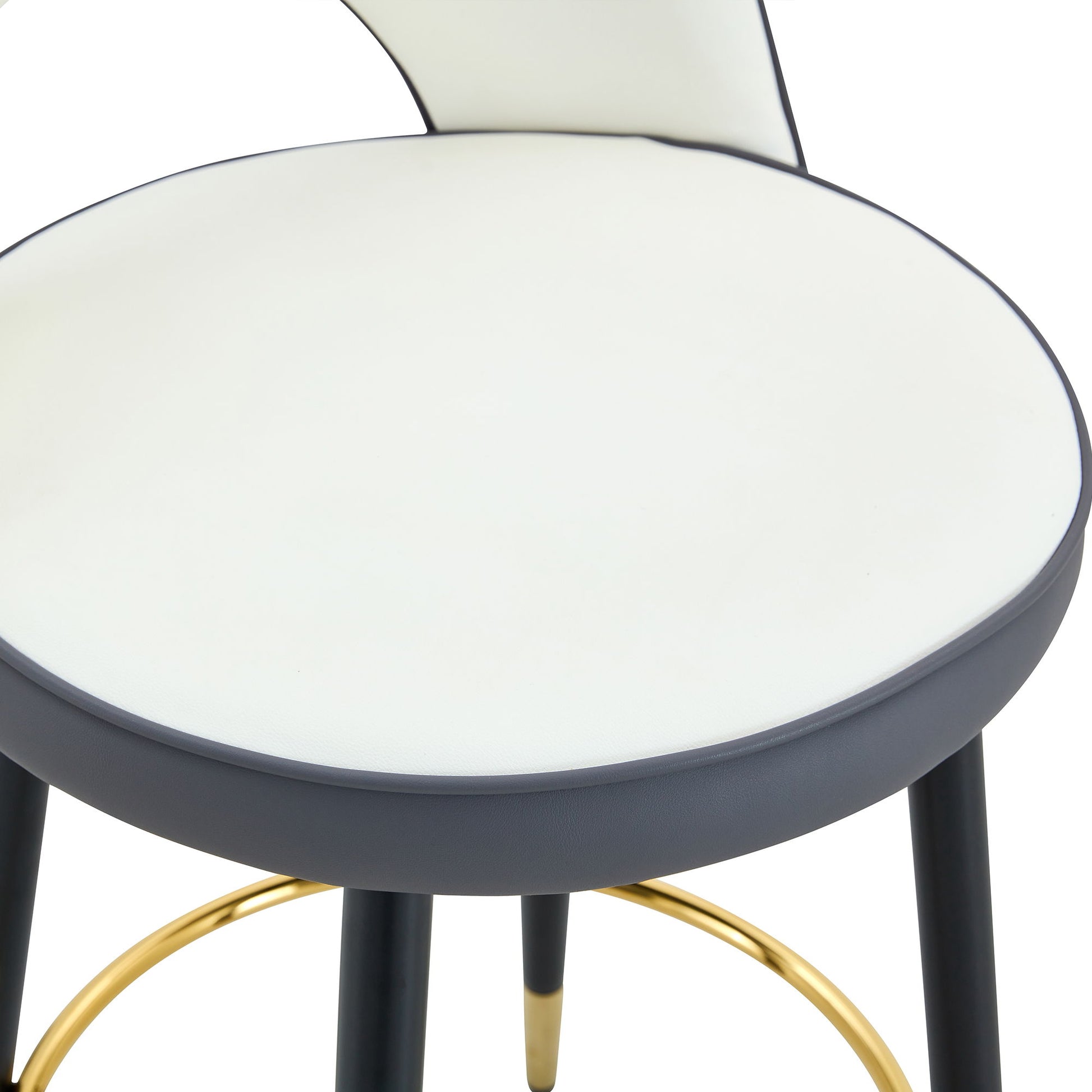 Upholstered Rotatable Bar Chair With Metal Legs For Dining Room - Best Buy Furniture