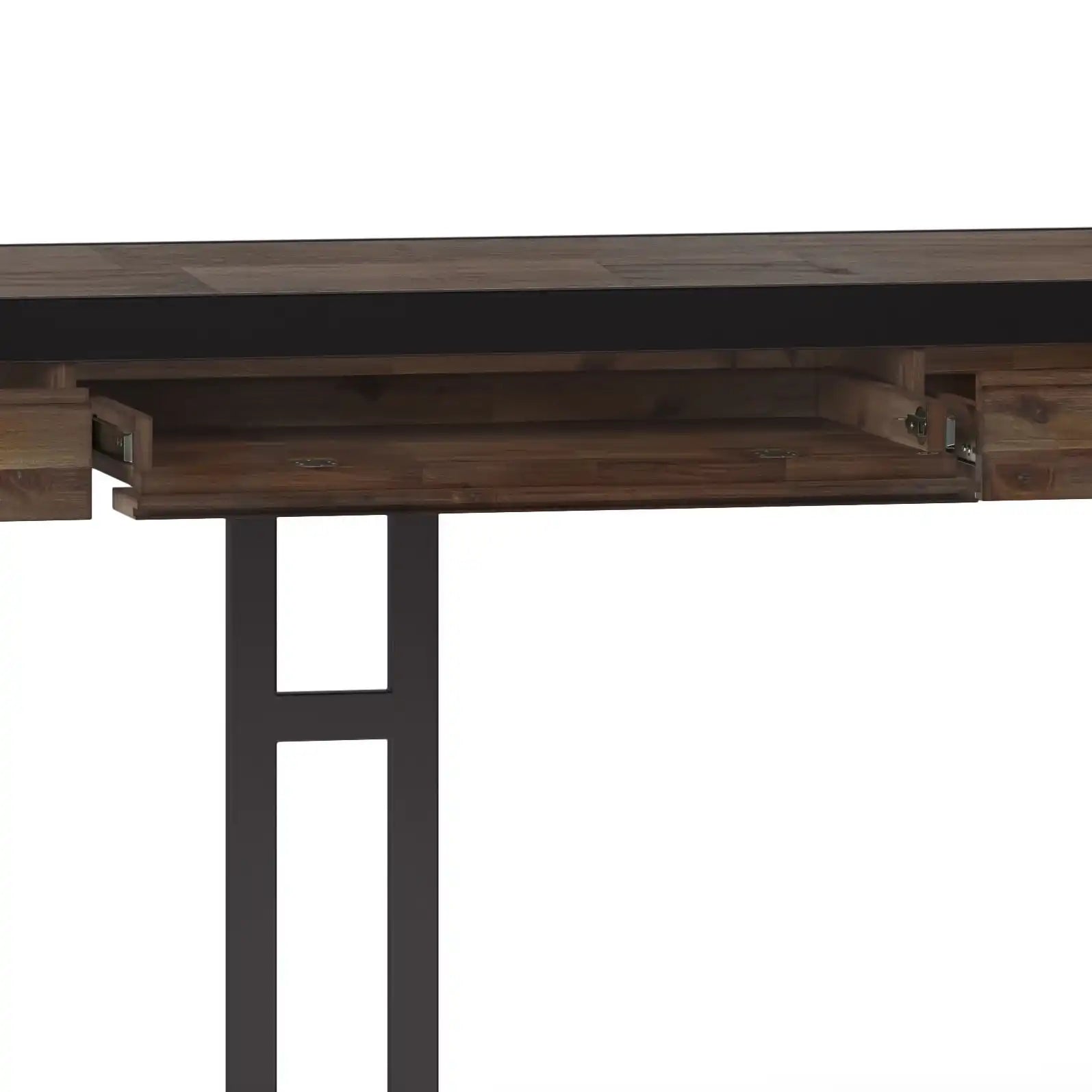 Erina - Large Desk - Rustic Natural Aged Brown - Best Buy Furniture