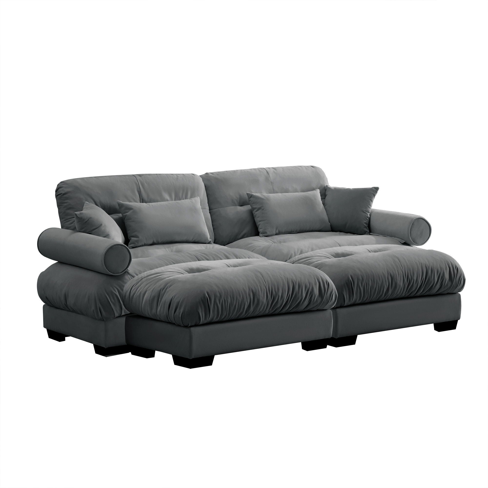 Super Comfort Oversized Modular Sectional Sofa With Movable Ottoman - Best Buy Furniture